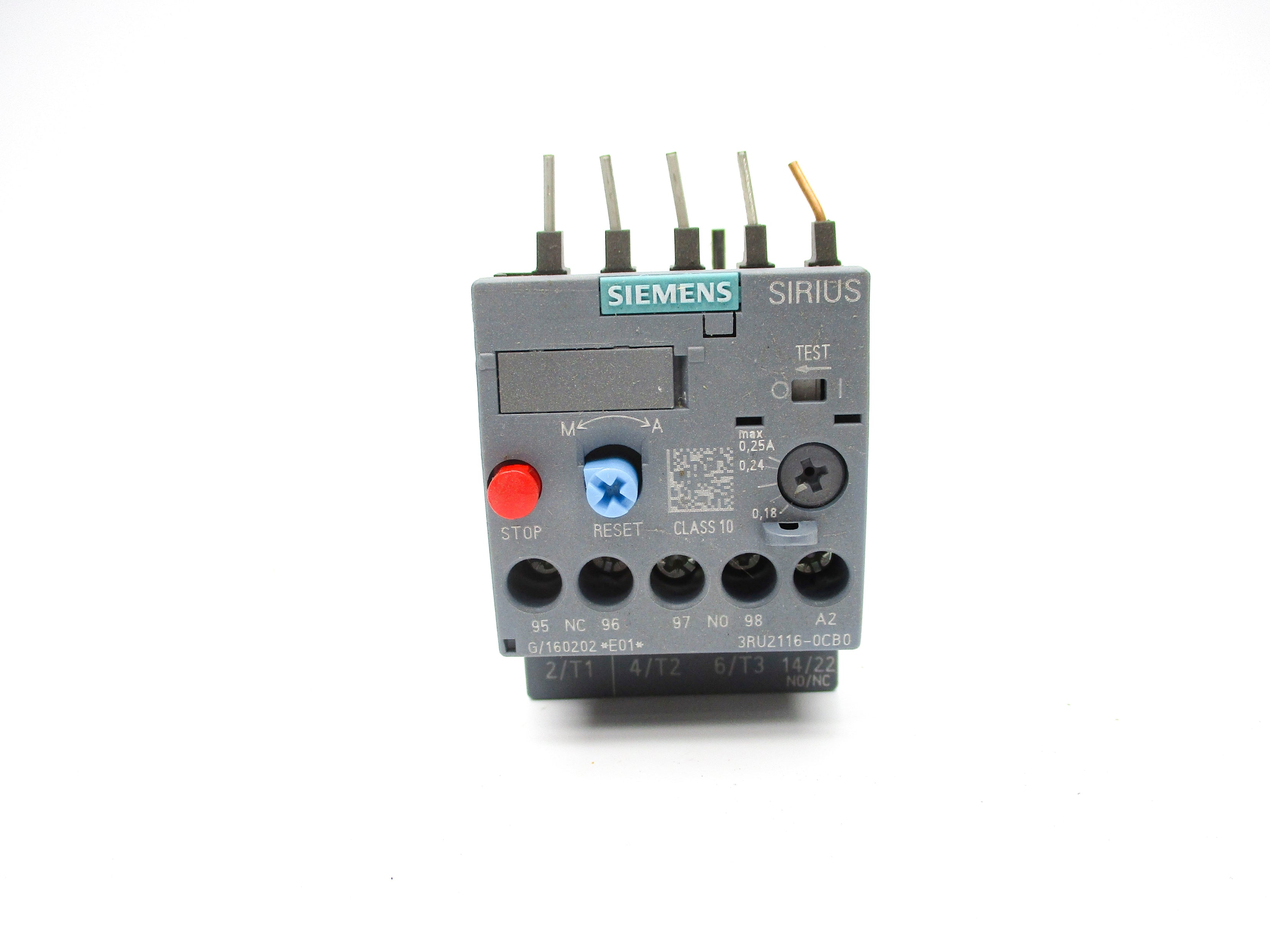 SIEMENS 3RU2116-0CB0 0.18-0.25A NSNP