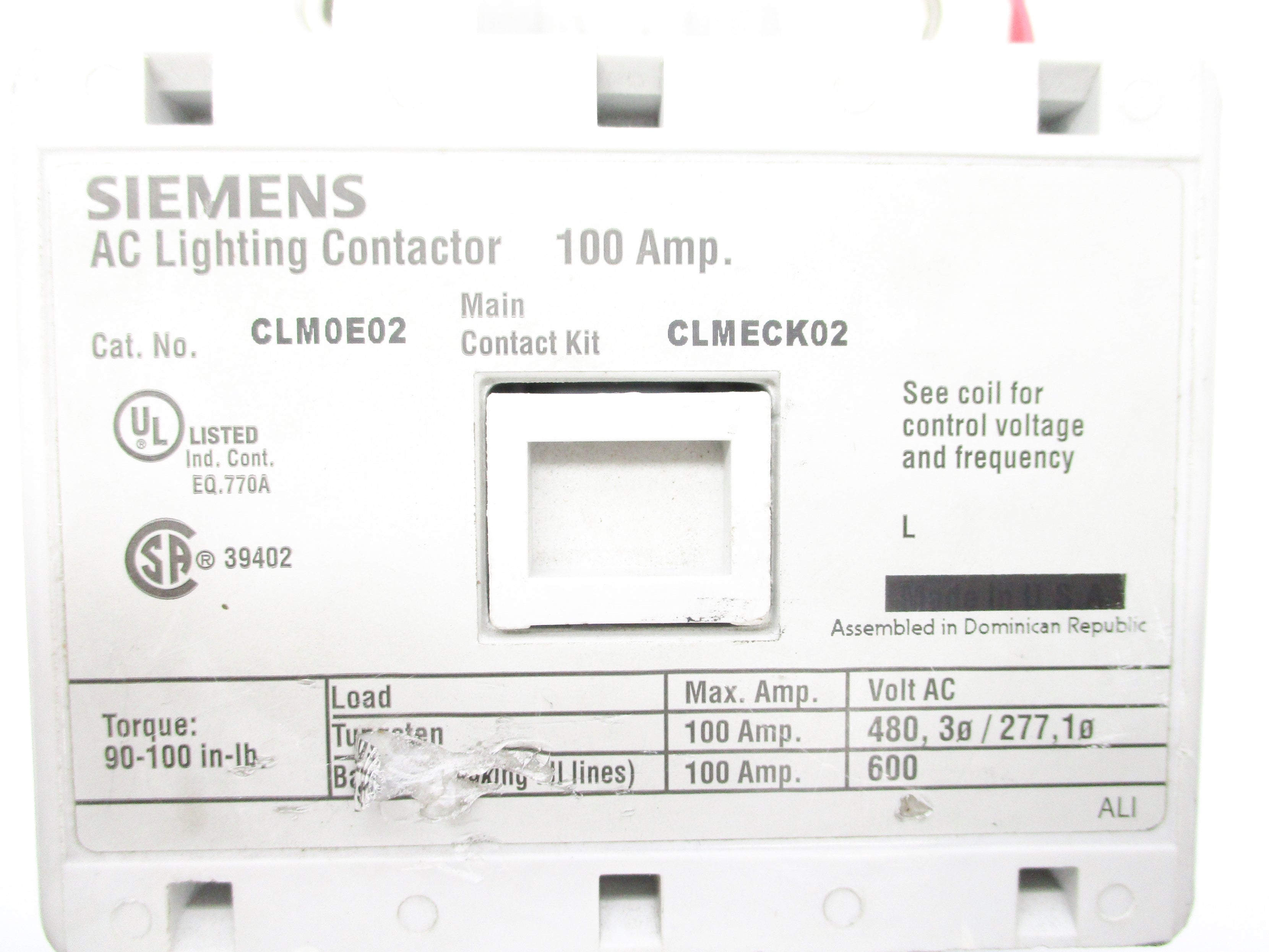 SIEMENS CLM0E02 220/240V NSNP