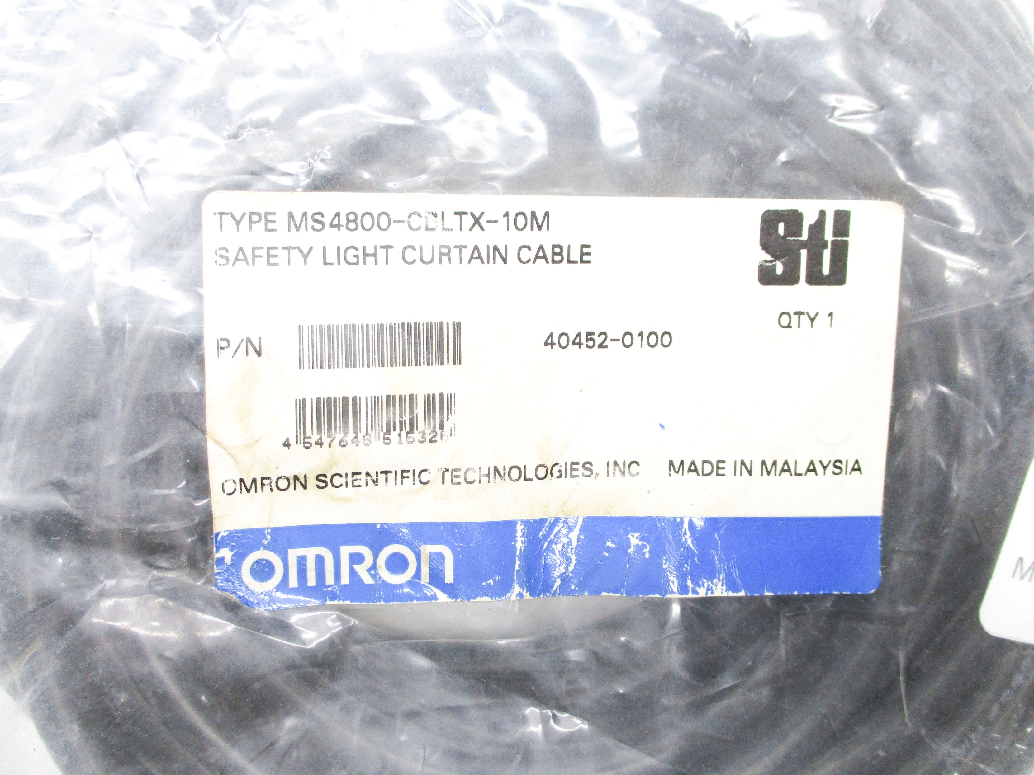 OMRON 40452-0100 MS4800-CBLTX-10M NSMP