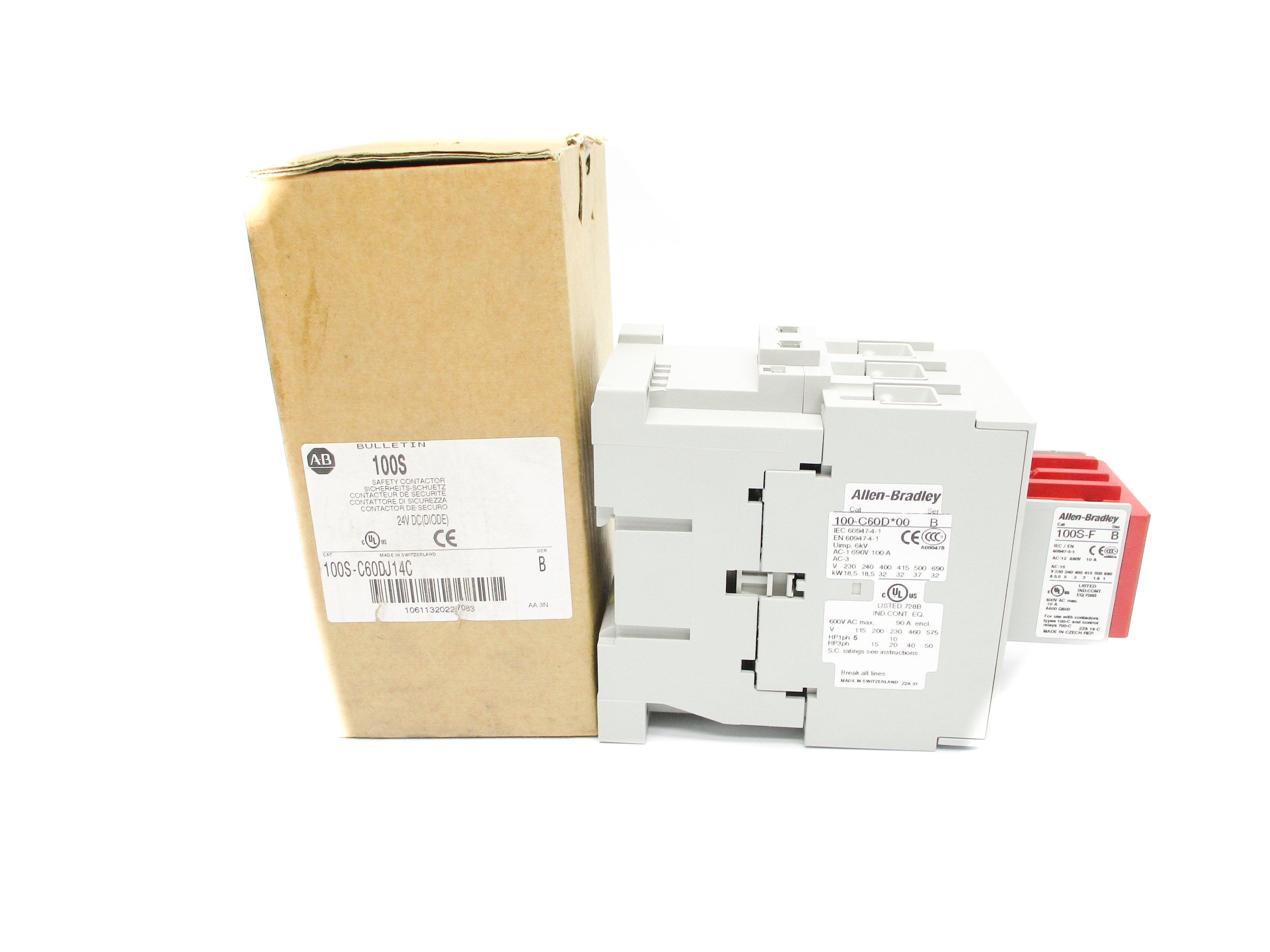 ALLEN BRADLEY 100S-C60DJ14C SER. B 24VDC (BR/WH) NSMP