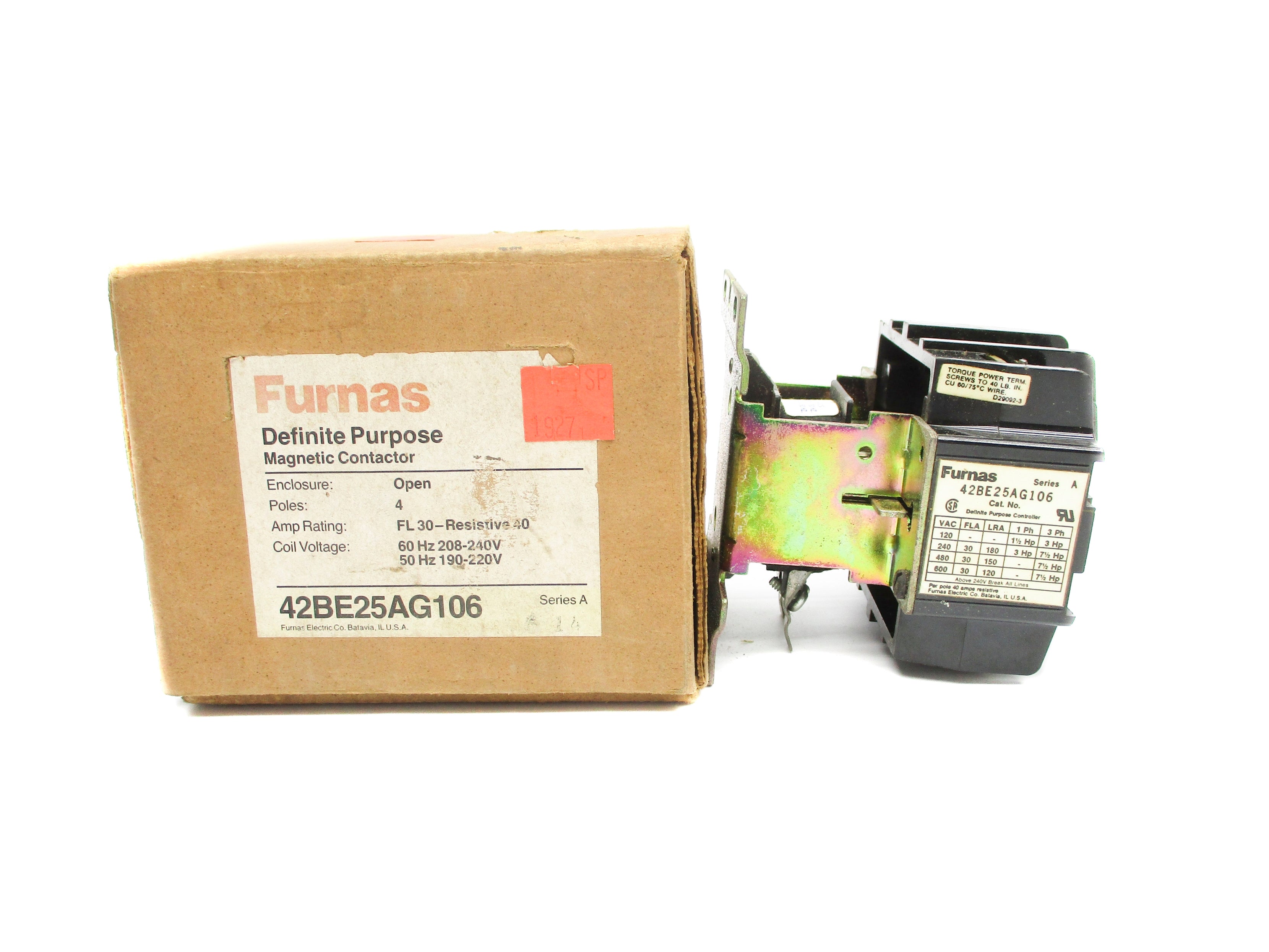 FURNAS 42BE25AG106 SER. A 190/240V NSMP