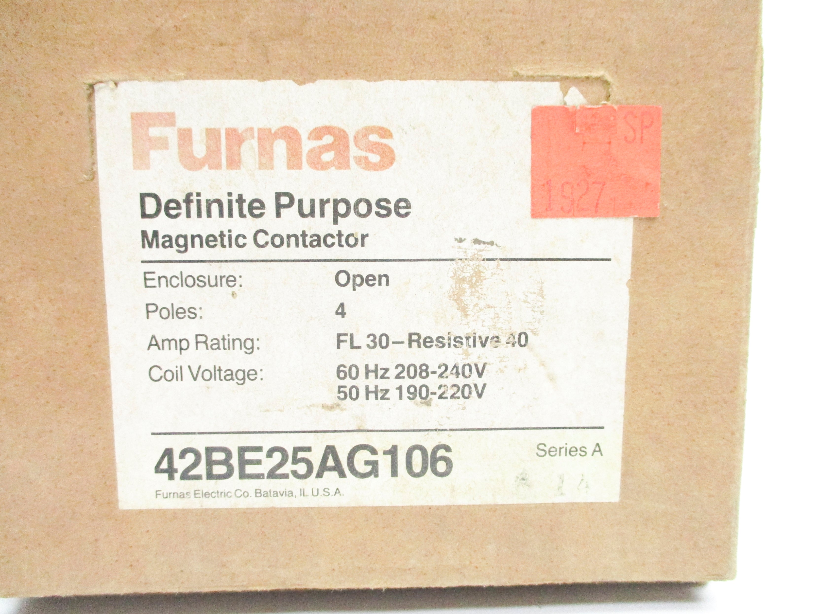 FURNAS 42BE25AG106 SER. A 190/240V NSMP
