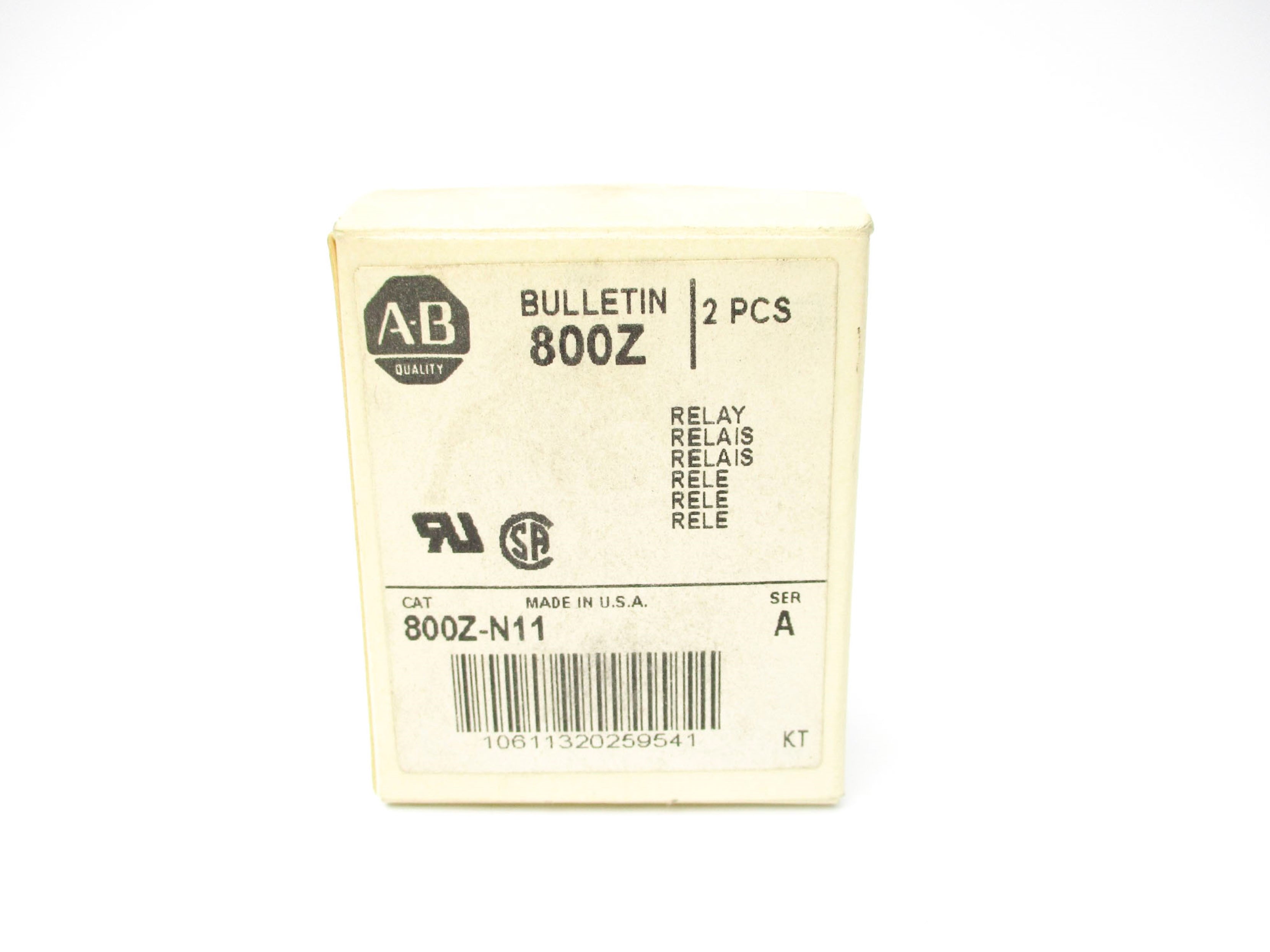 INDUSTRIAL SPARE PART 800Z-N11 SER. A 265VAC 2A (PKG OF 2) (WH) NSMP