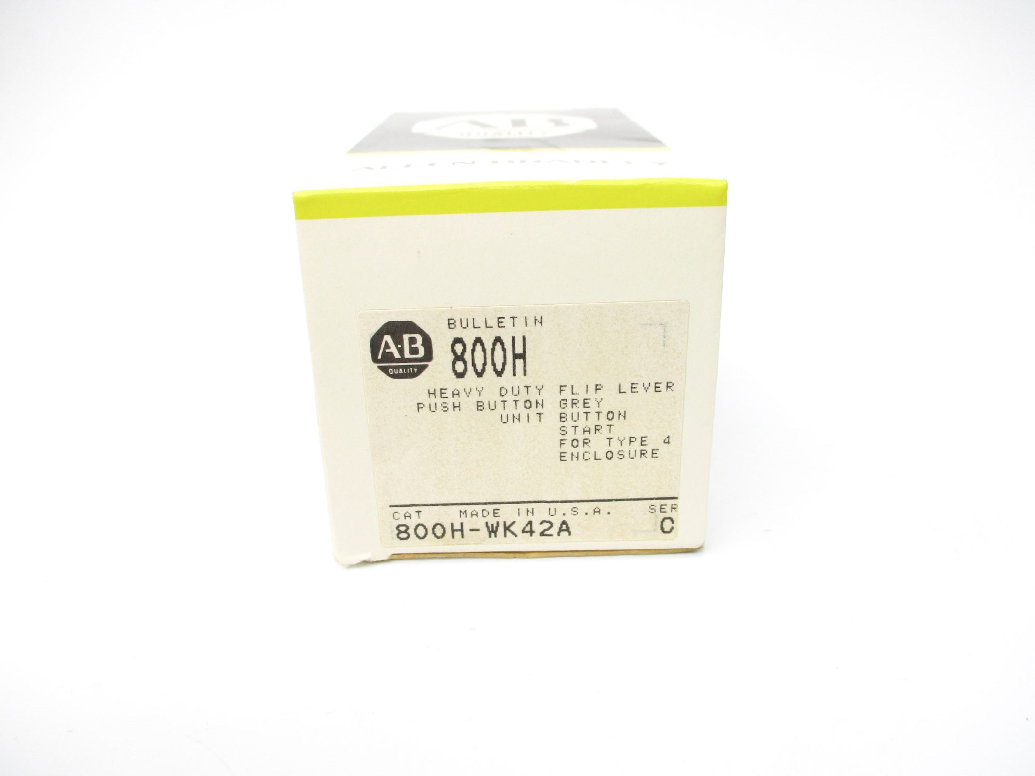 ALLEN BRADLEY 800H-WK42A SER. C (BK/YL) NSMP