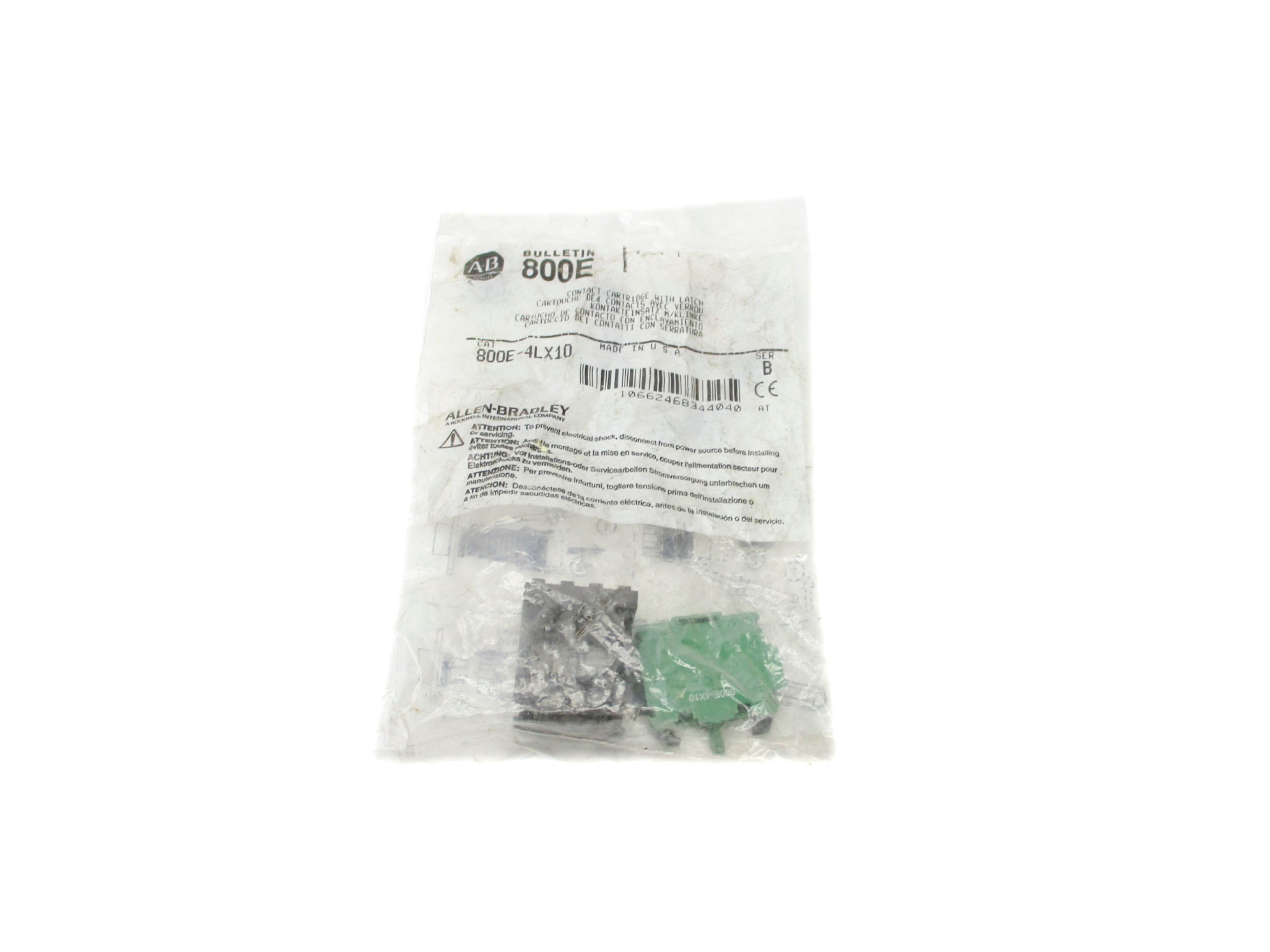 ALLEN BRADLEY 800E-4LX10 SER. B NSMP