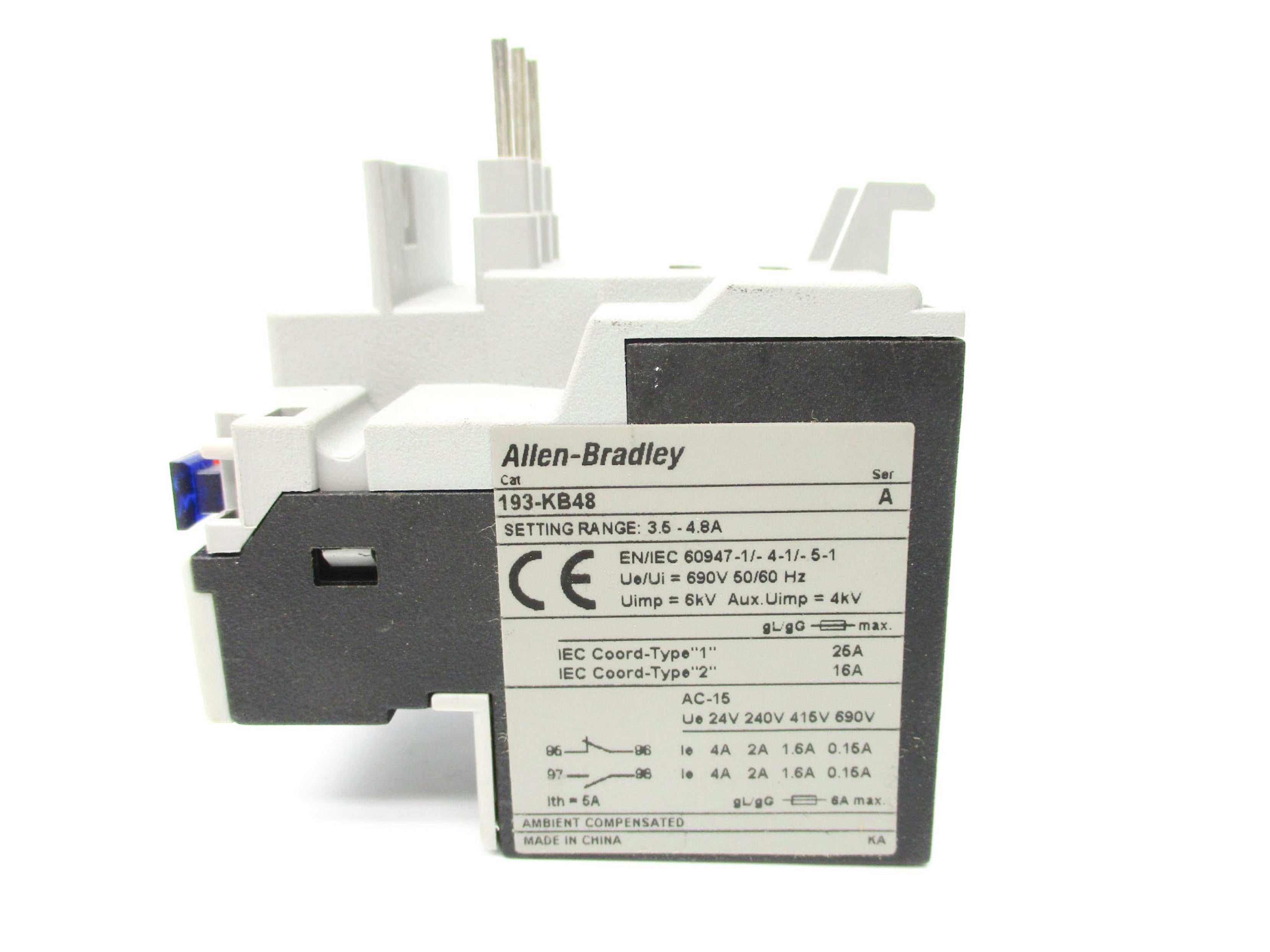 ALLEN BRADLEY 193-KB48 SER. A 3.5-4.8A NSNP
