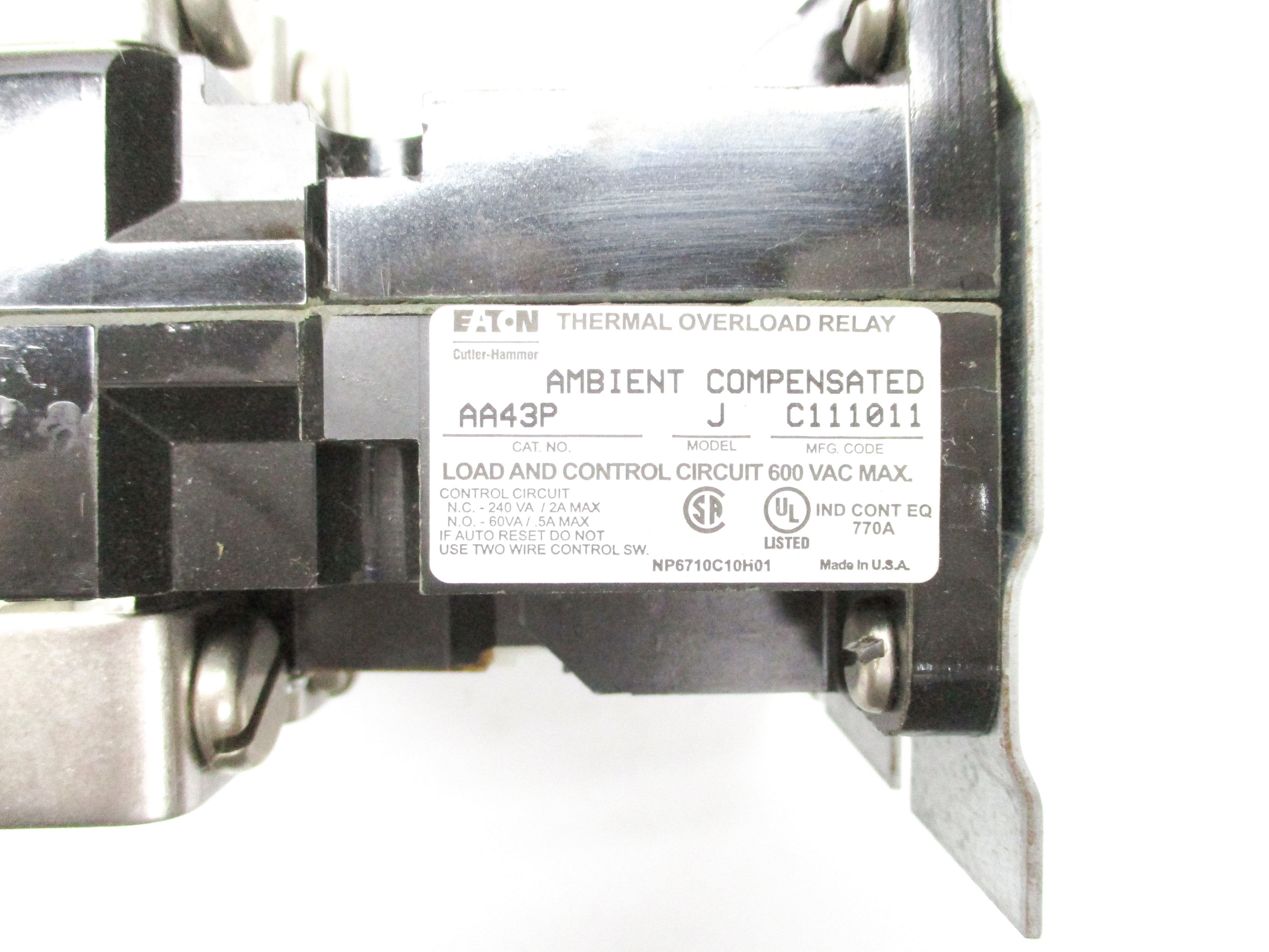 EATON AA43P 5667D76G01 600VAC NSMP
