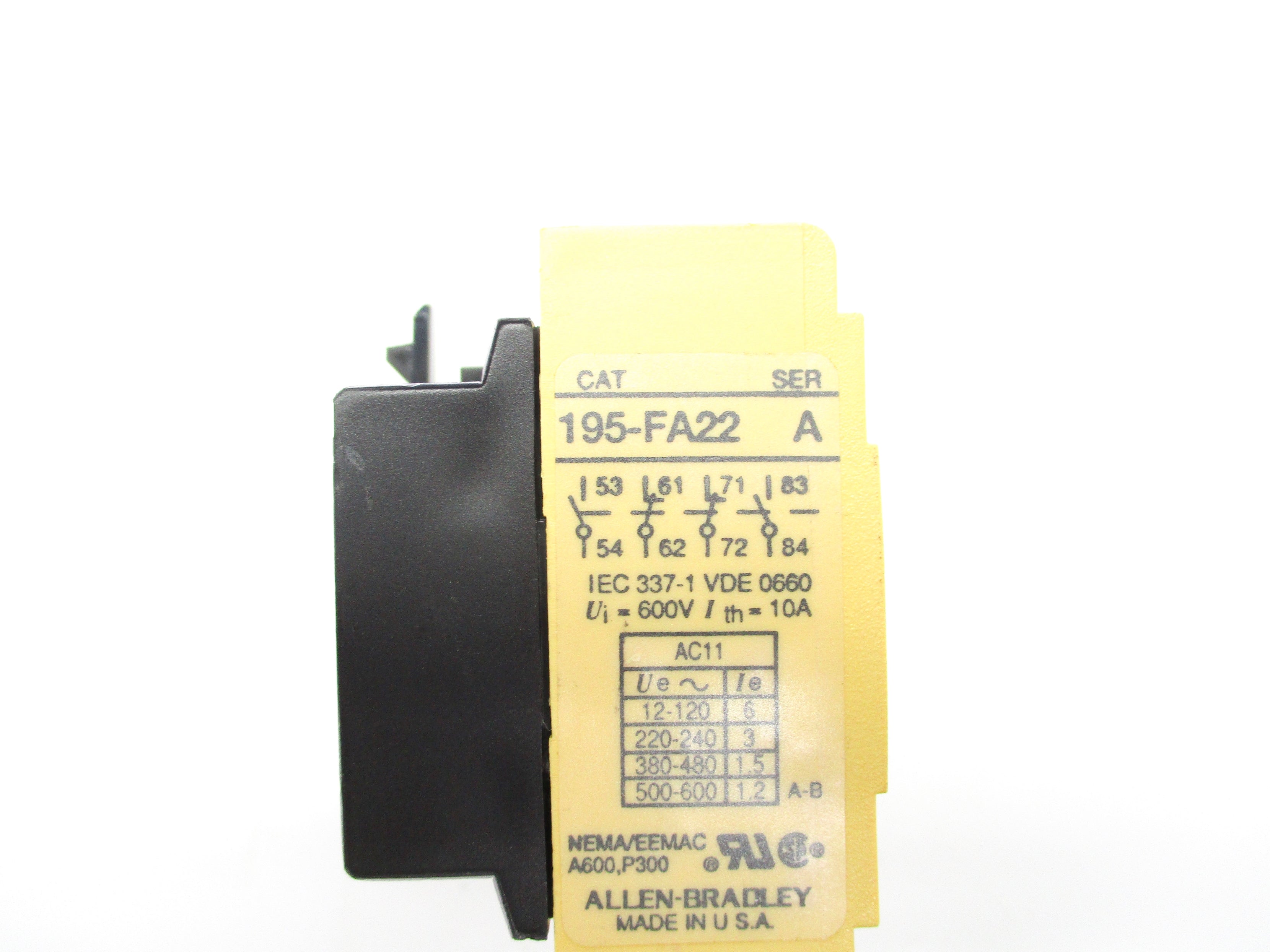 INDUSTRIAL SPARE PART 195-FA22 (AS PICTURED) SER. A NSNP