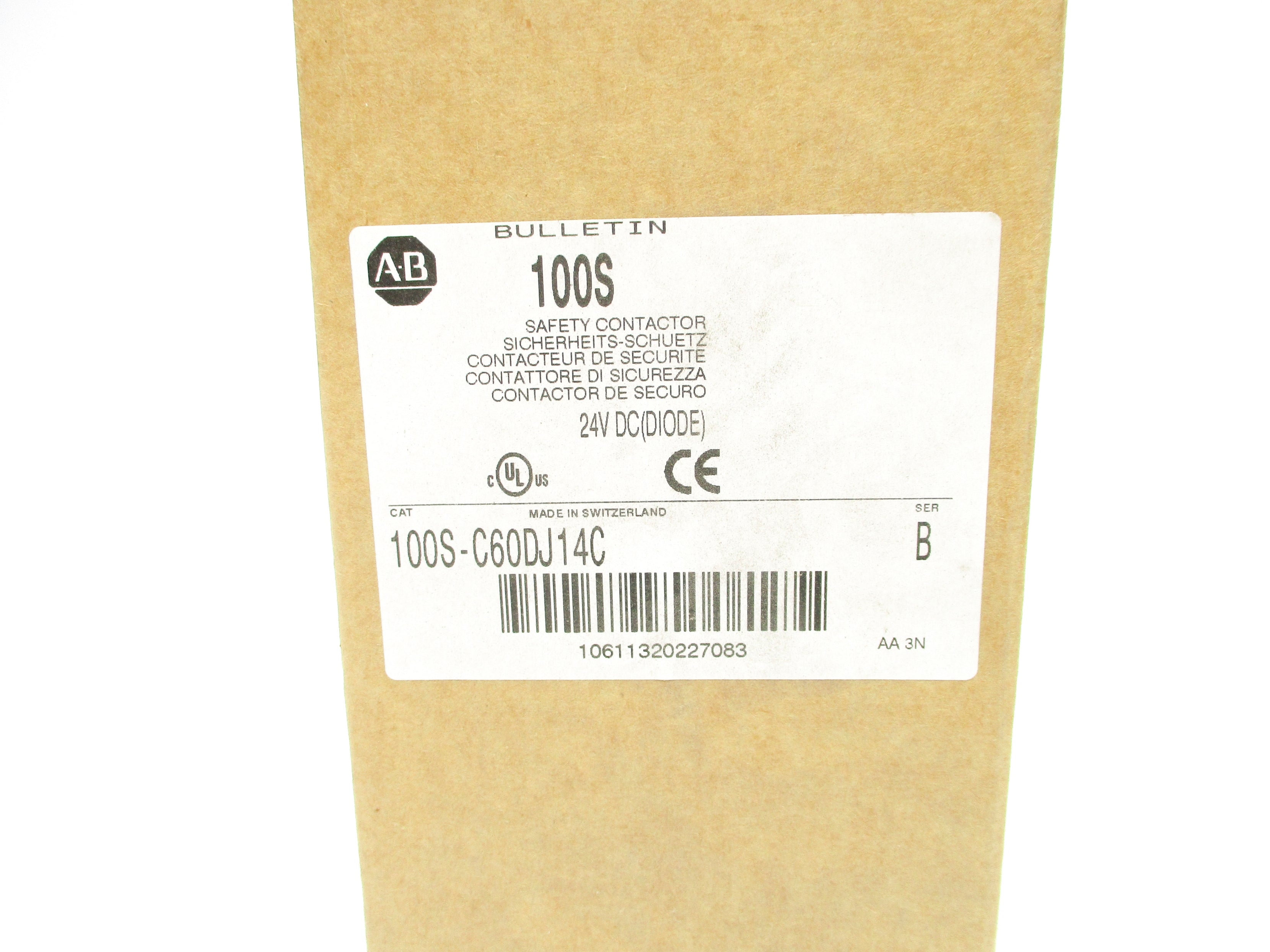 ALLEN BRADLEY 100S-C60DJ14C SER. B 24VDC (BR/WH) NSMP