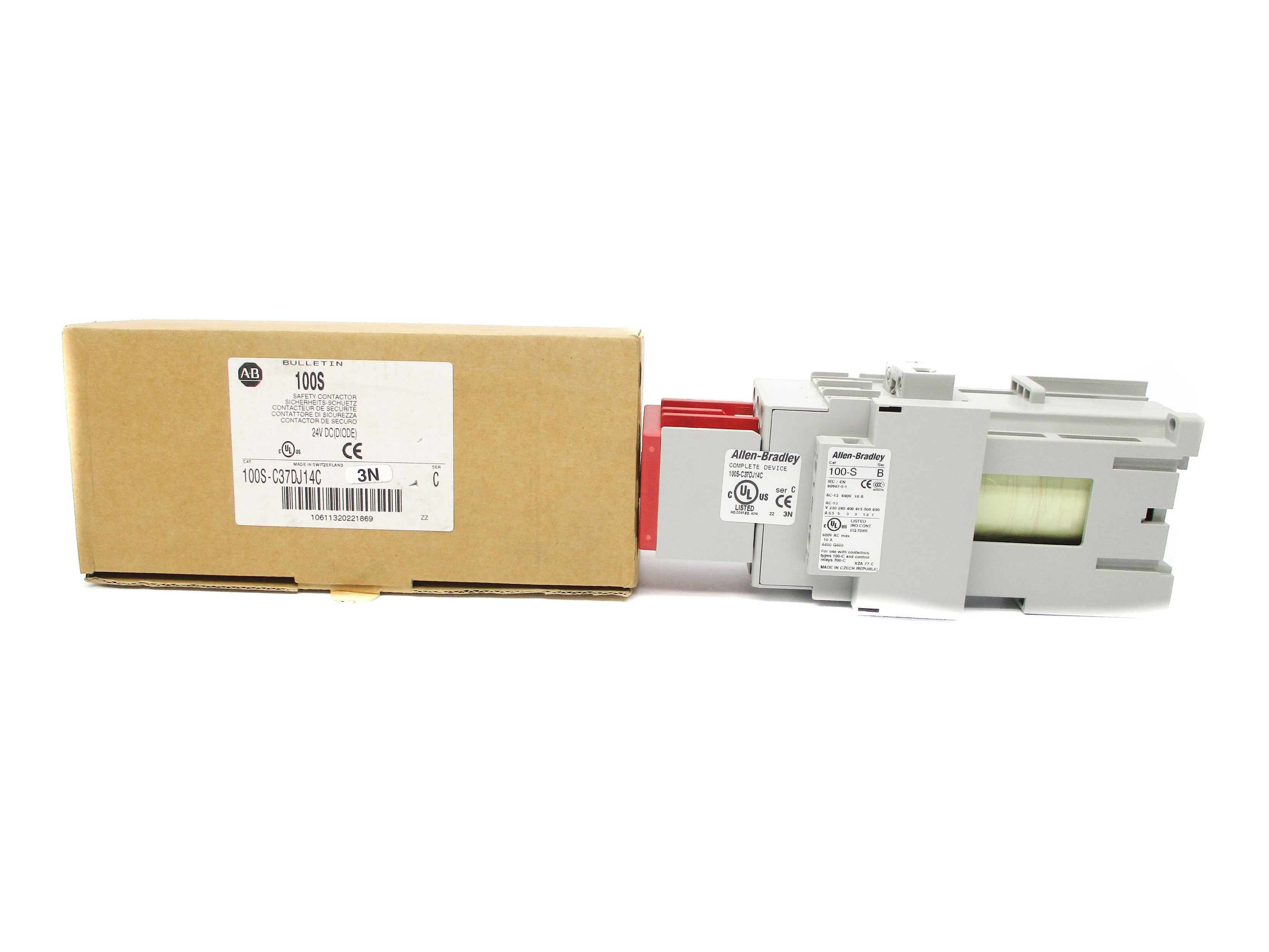 ALLEN BRADLEY 100S-C37DJ14C SER. C 24VDC (BR/WH) NSMP