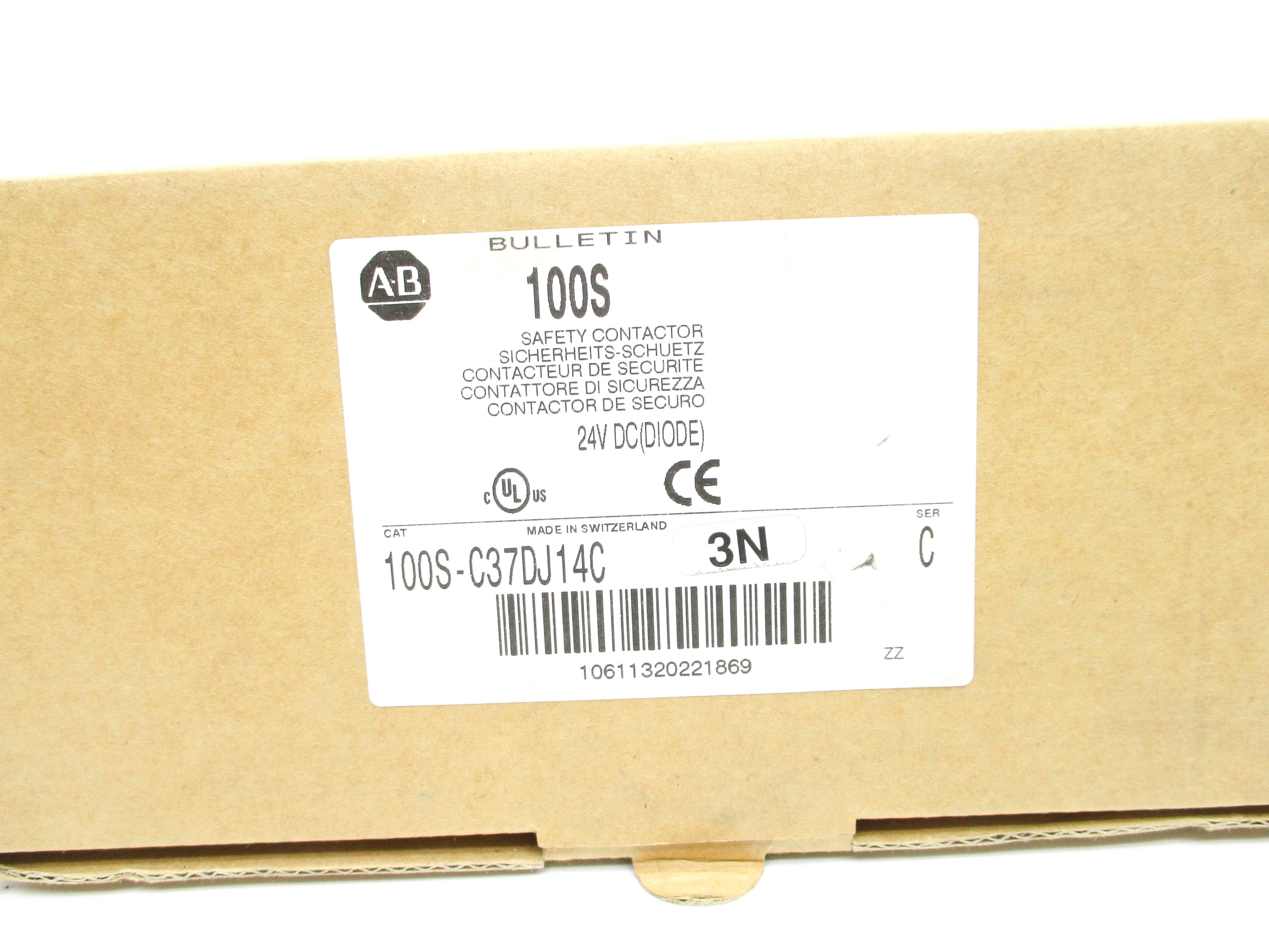 ALLEN BRADLEY 100S-C37DJ14C SER. C 24VDC (BR/WH) NSMP