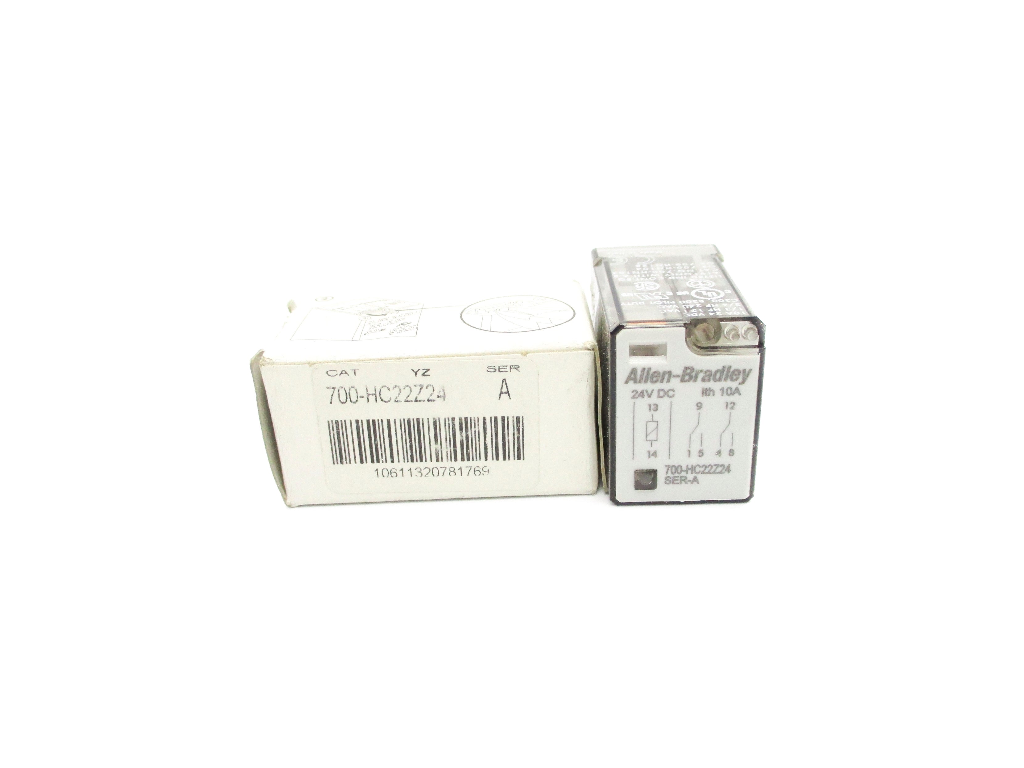 ALLEN BRADLEY 700-HC22Z24 SER. A 10A 24VDC (WH) NSMP