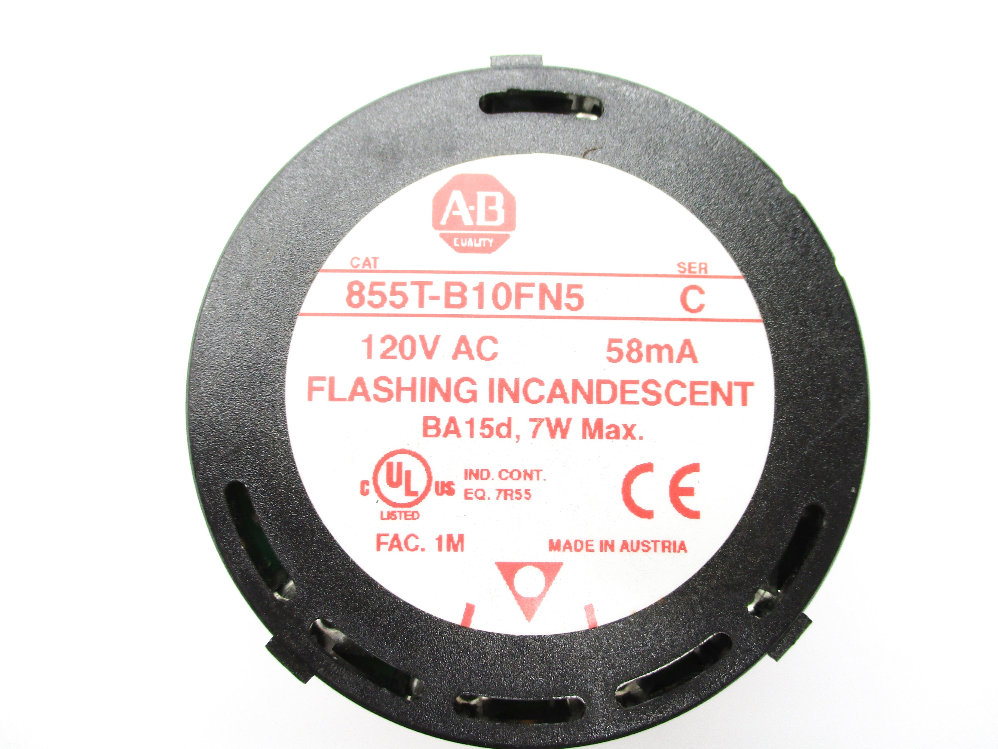 INDUSTRIAL SPARE PART 855T-B10FN5 SER. C 120VAC (NO BULB) NSNP