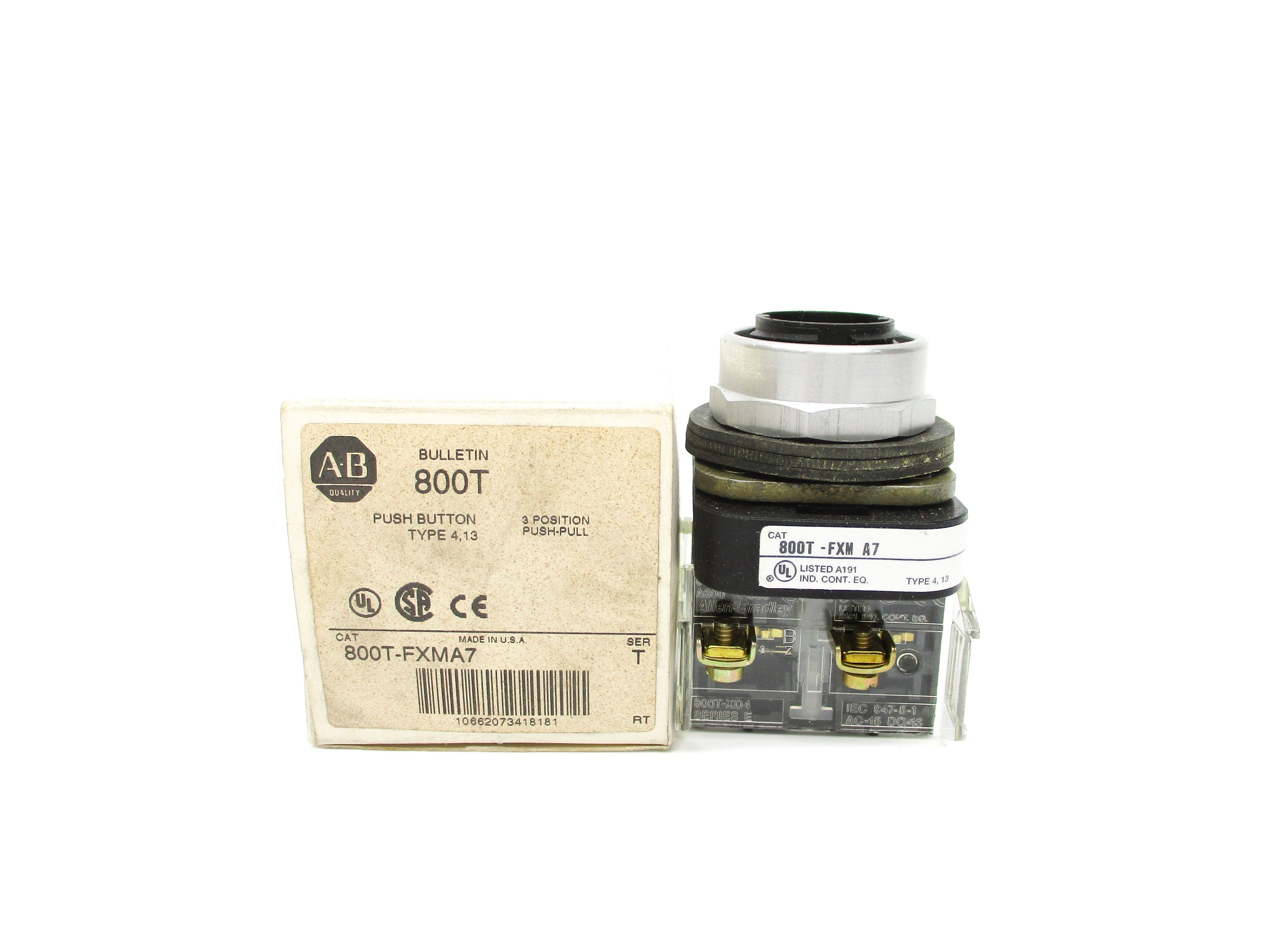 ALLEN BRADLEY 800T-FXMA7 SER. T (WH) NSMP