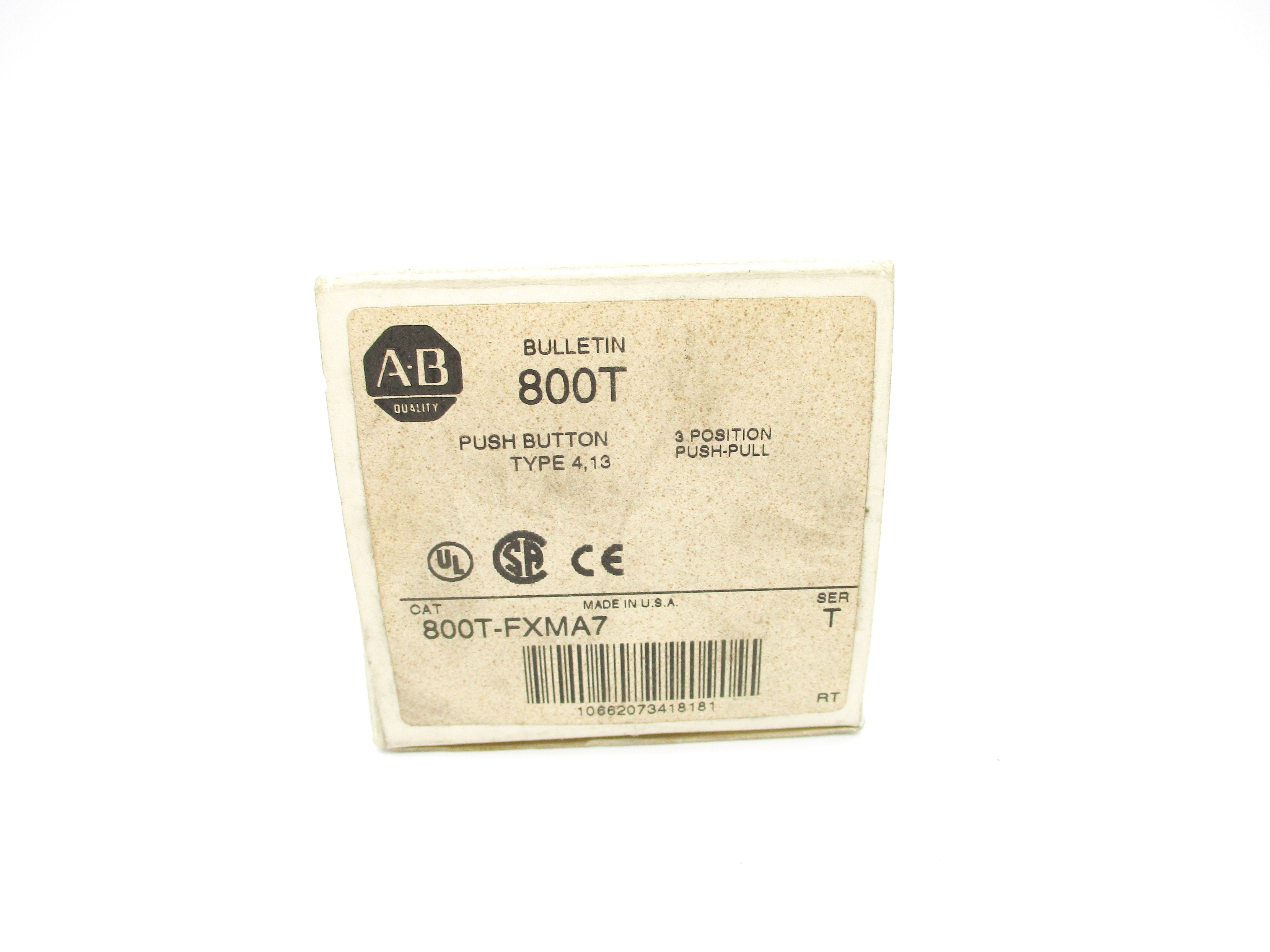 ALLEN BRADLEY 800T-FXMA7 SER. T (WH) NSMP