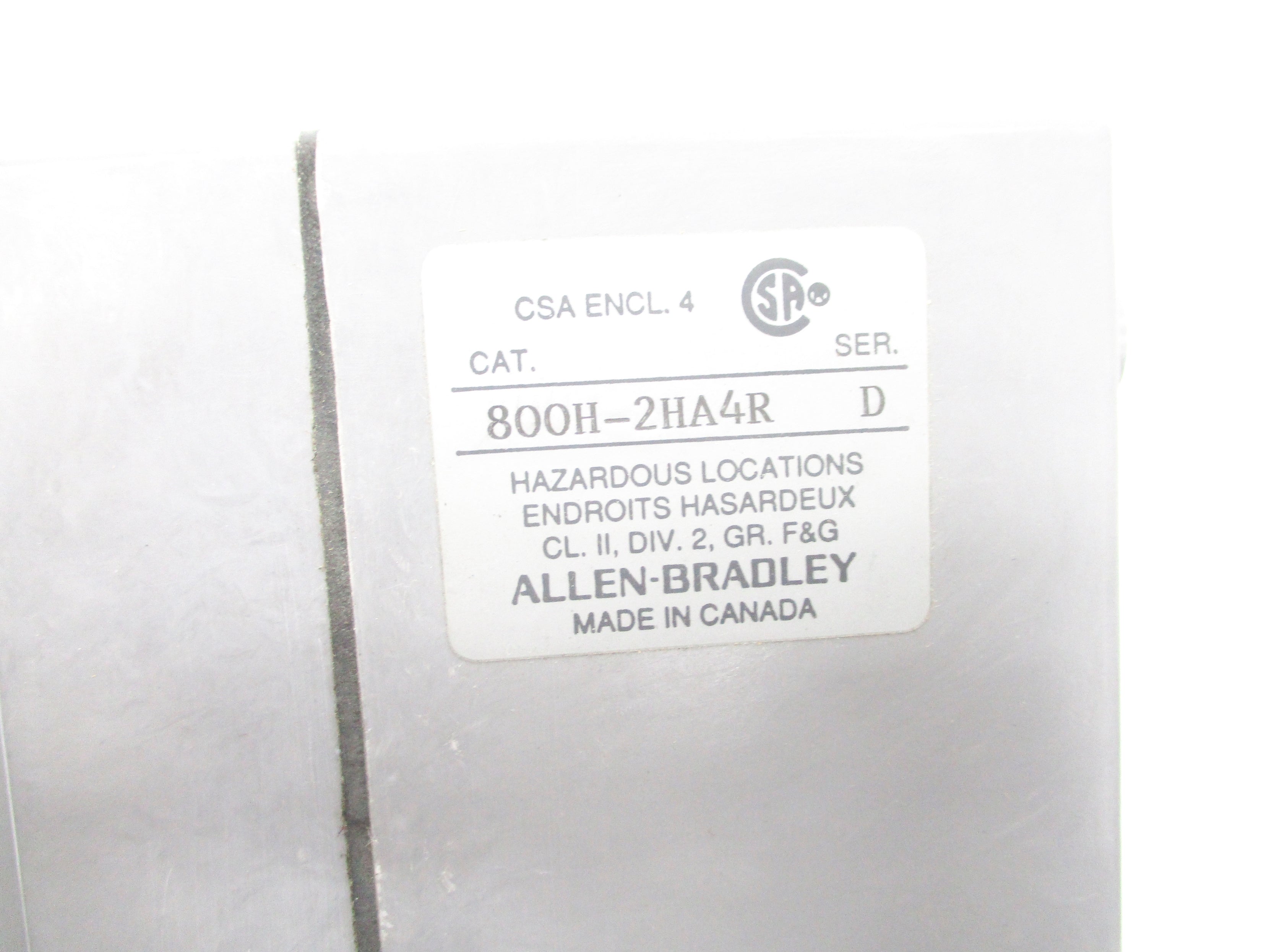ALLEN BRADLEY 800H-2HA4R SER. D NSNP