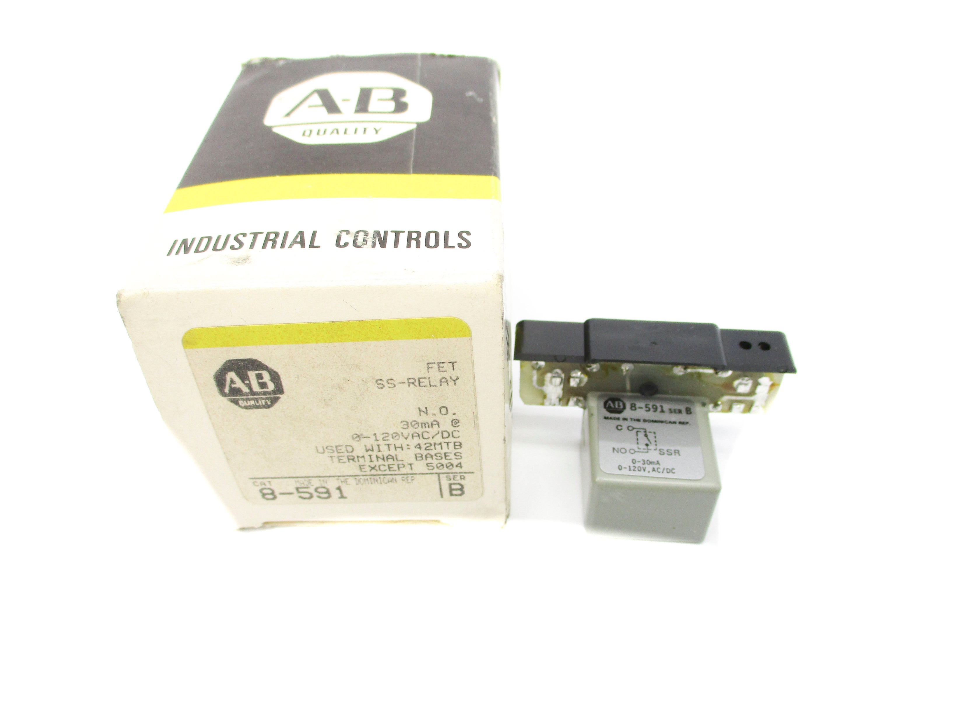 ALLEN BRADLEY 8-591 SER. B 120VAC (BK/YL) NSMP