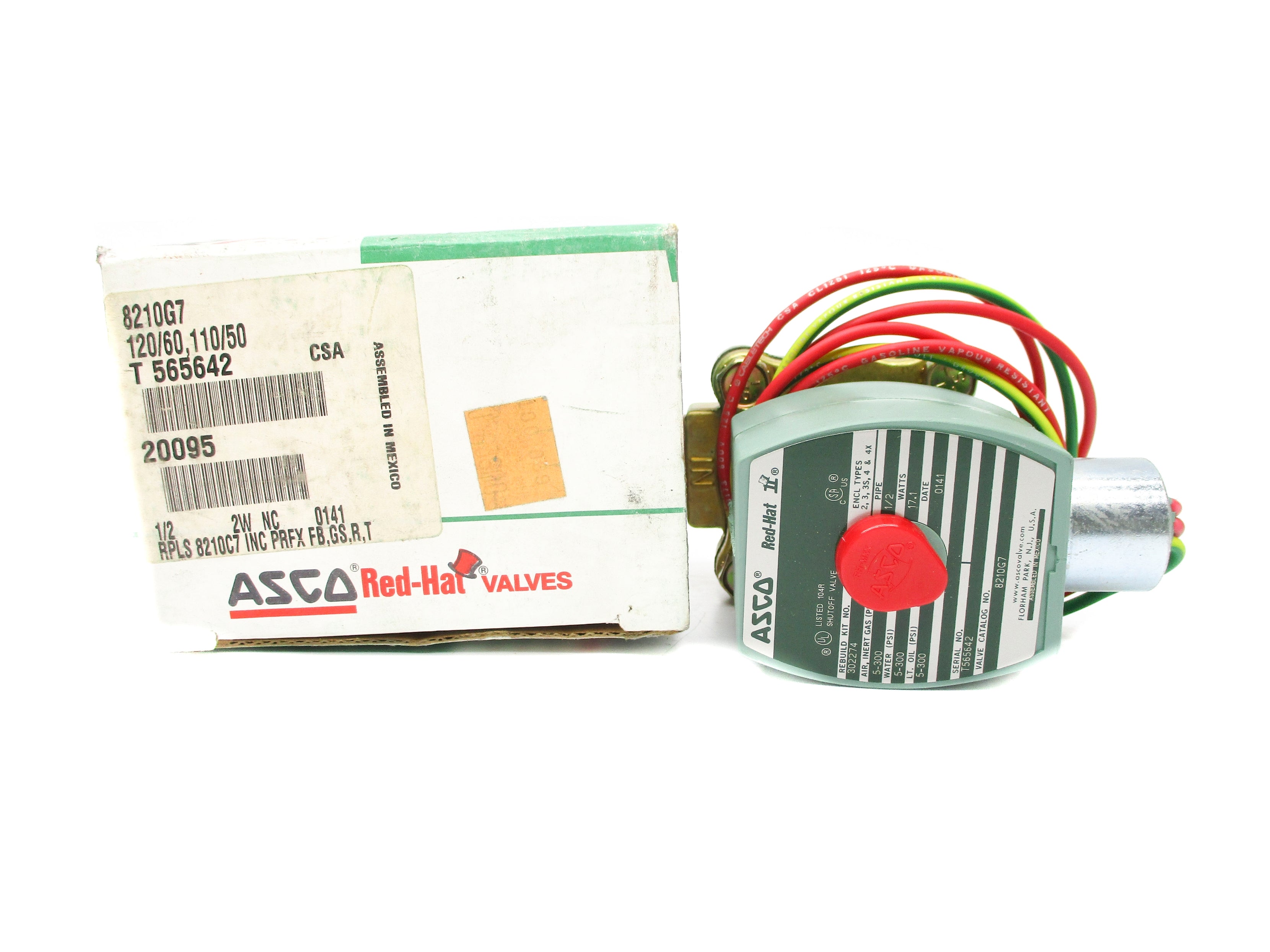 ASCO 8210G7 120/60 110/50 300PSI NSMP