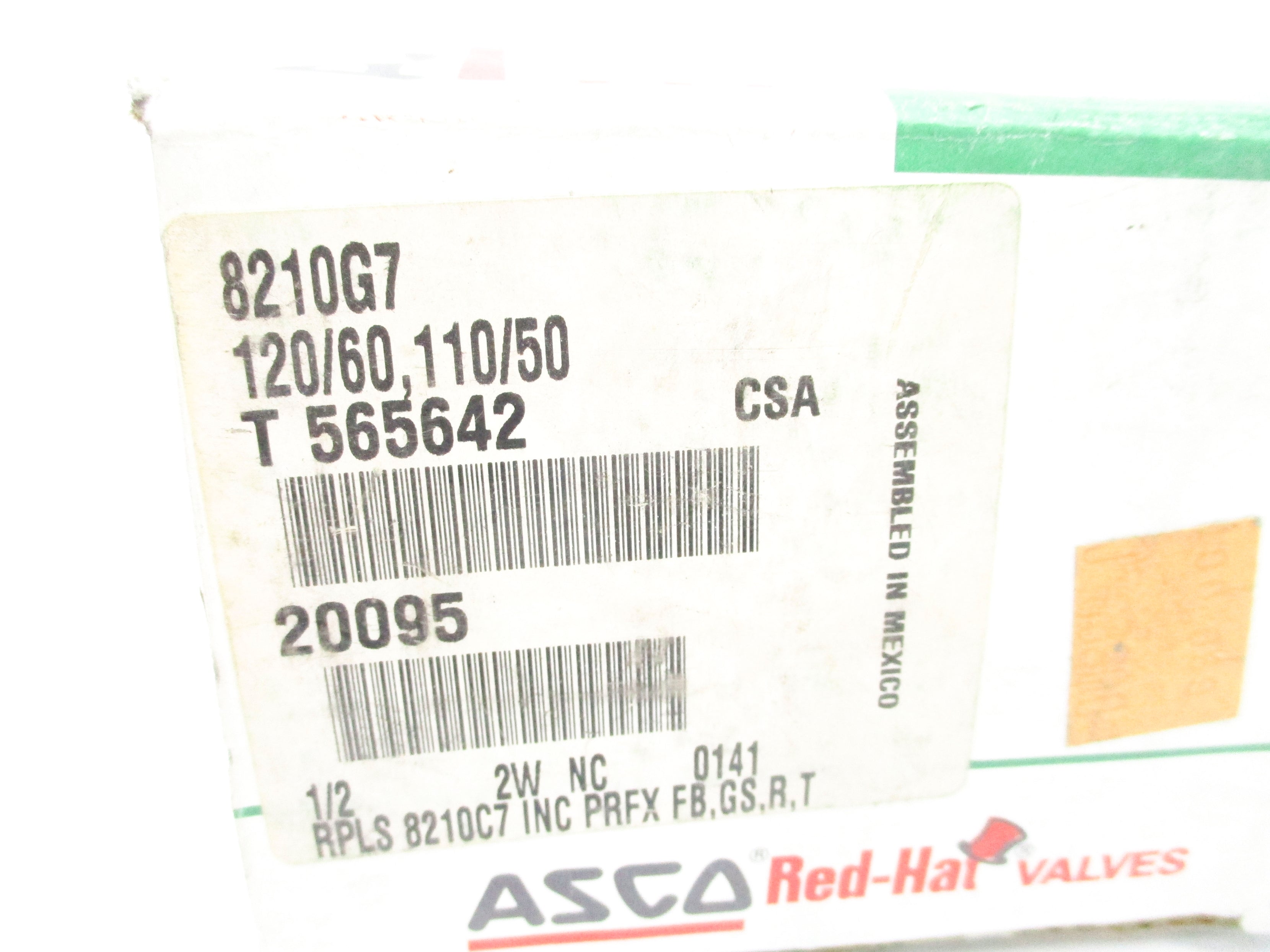 ASCO 8210G7 120/60 110/50 300PSI NSMP