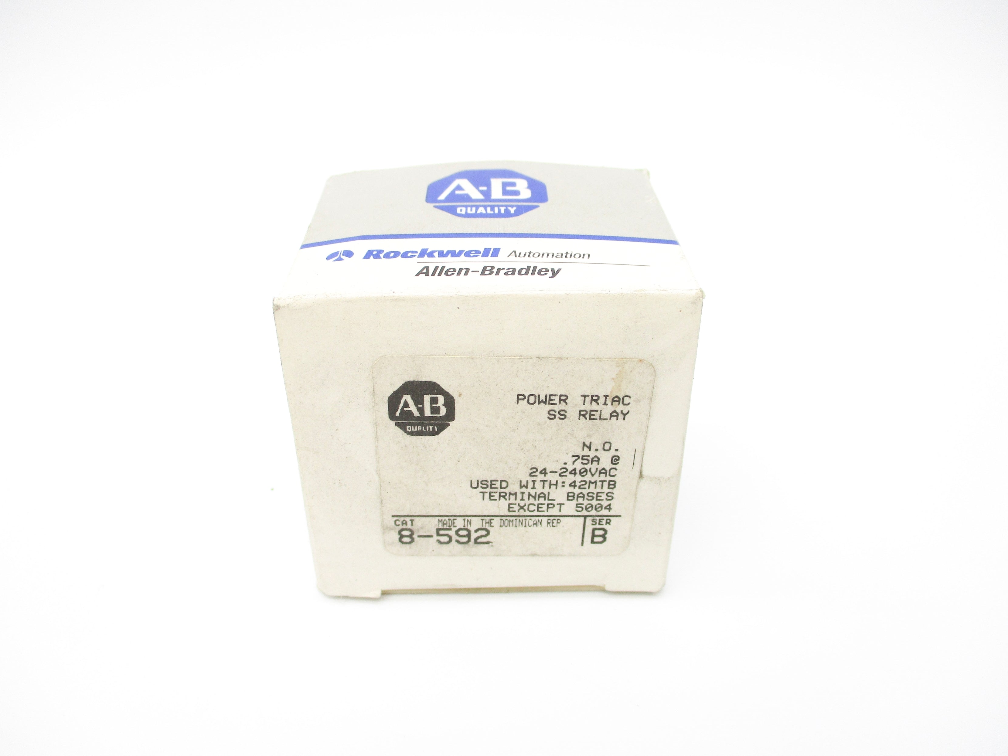 ALLEN BRADLEY 8-592 SER. B 75A 240VA (GY/BL) NSMP