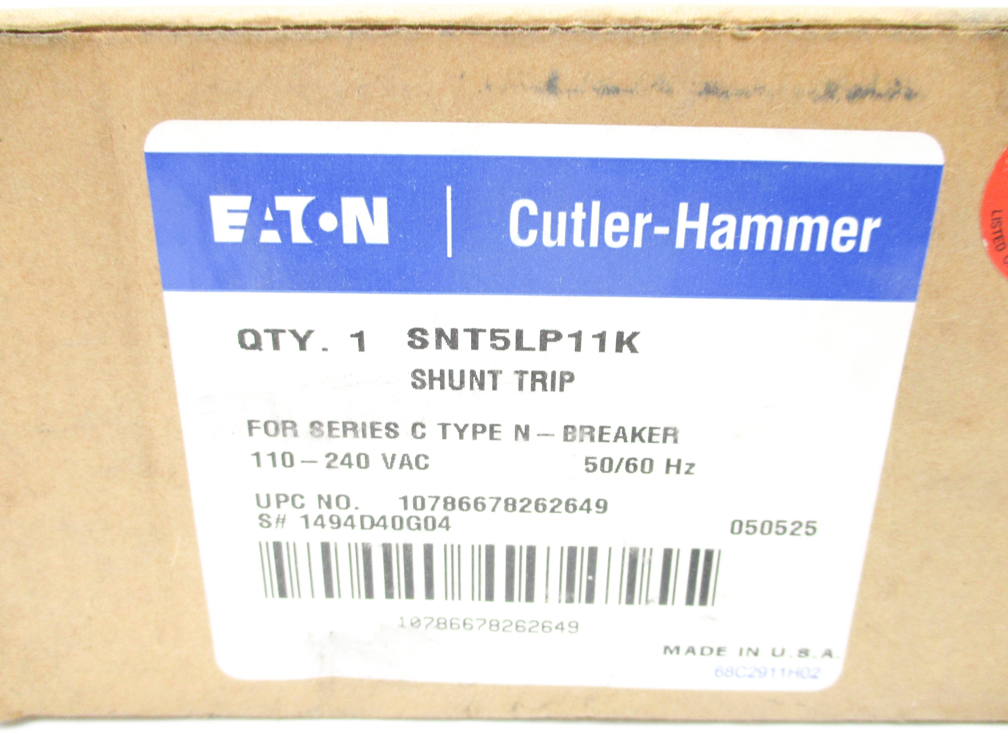 CUTLER HAMMER SNT5LP11K SER. C NSMP