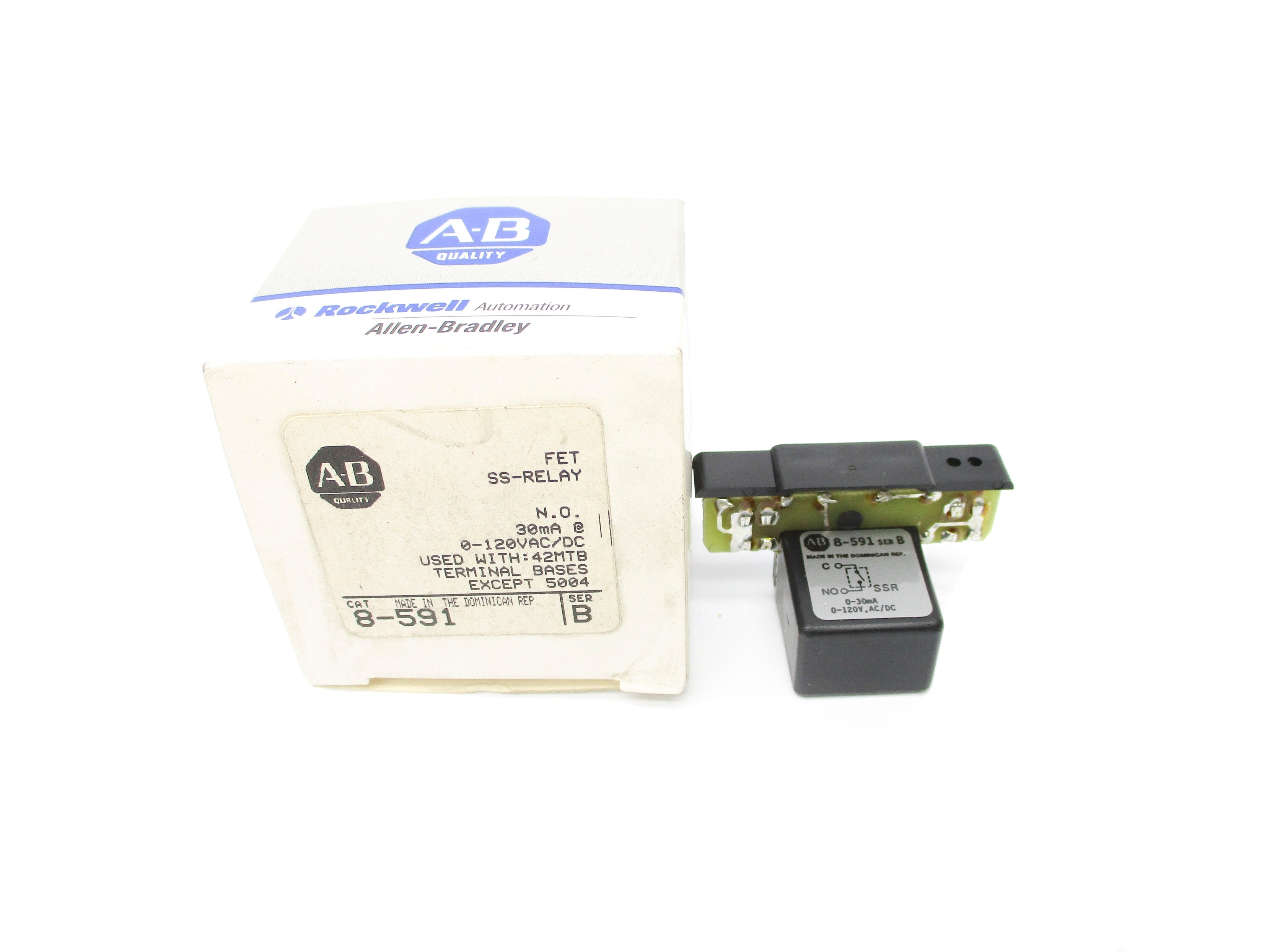 ALLEN BRADLEY 8-591 SER. B 0-120VAC/DC (GY/BL) NSMP