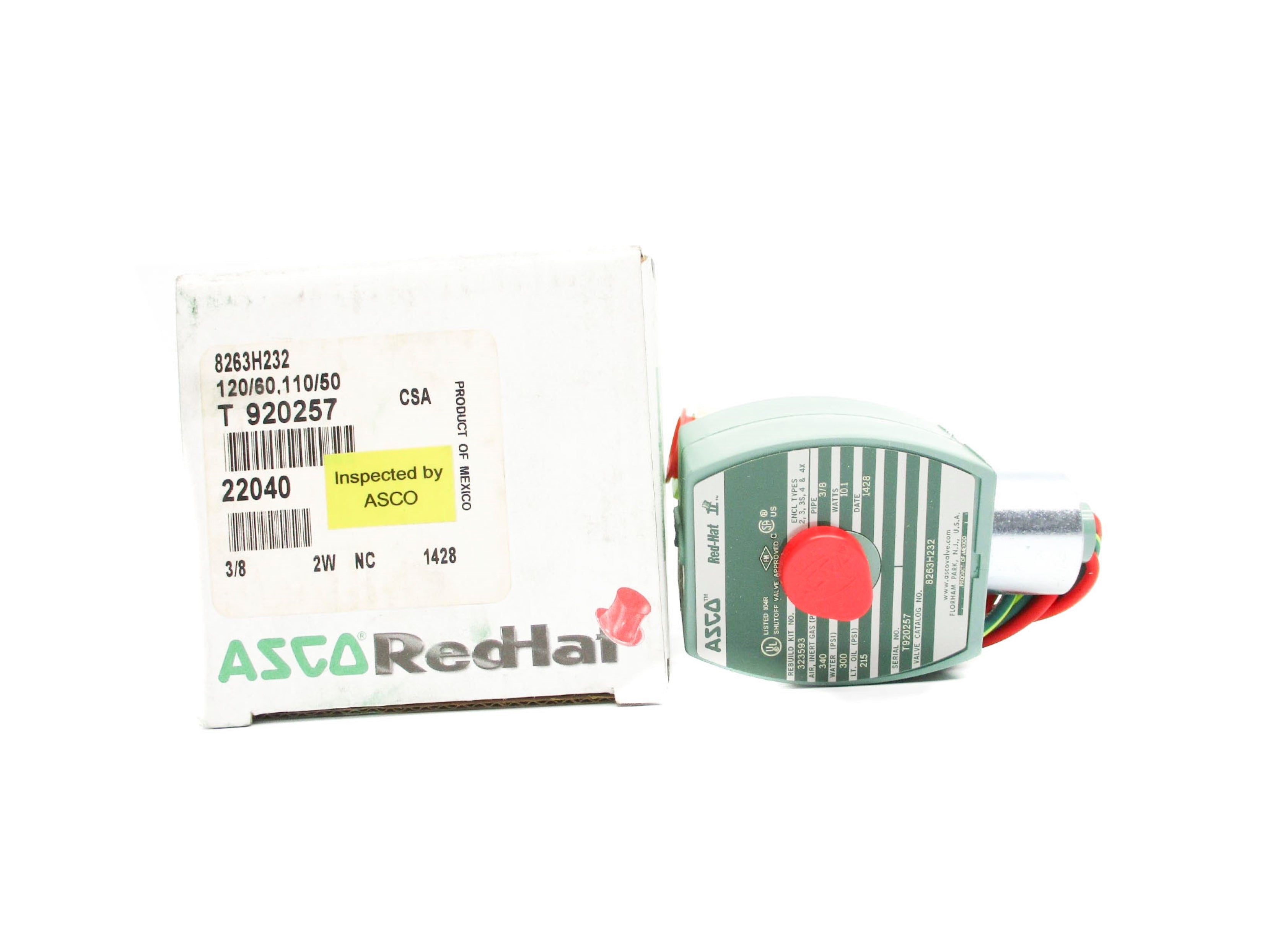ASCO 8263H232 120/60 110/50 340PSI NSMP
