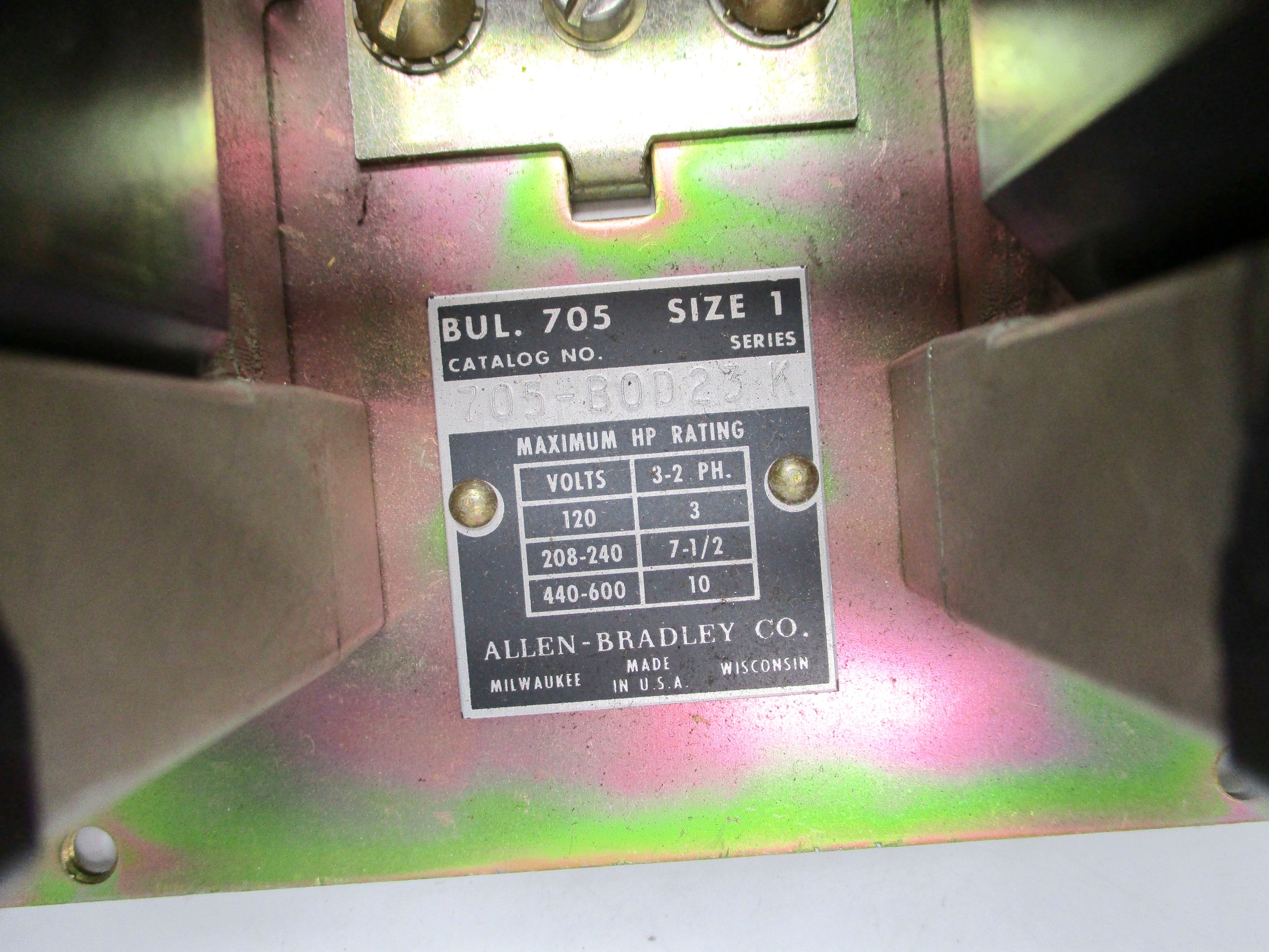 ALLEN BRADLEY 705-BOD23 SER. K NSNP