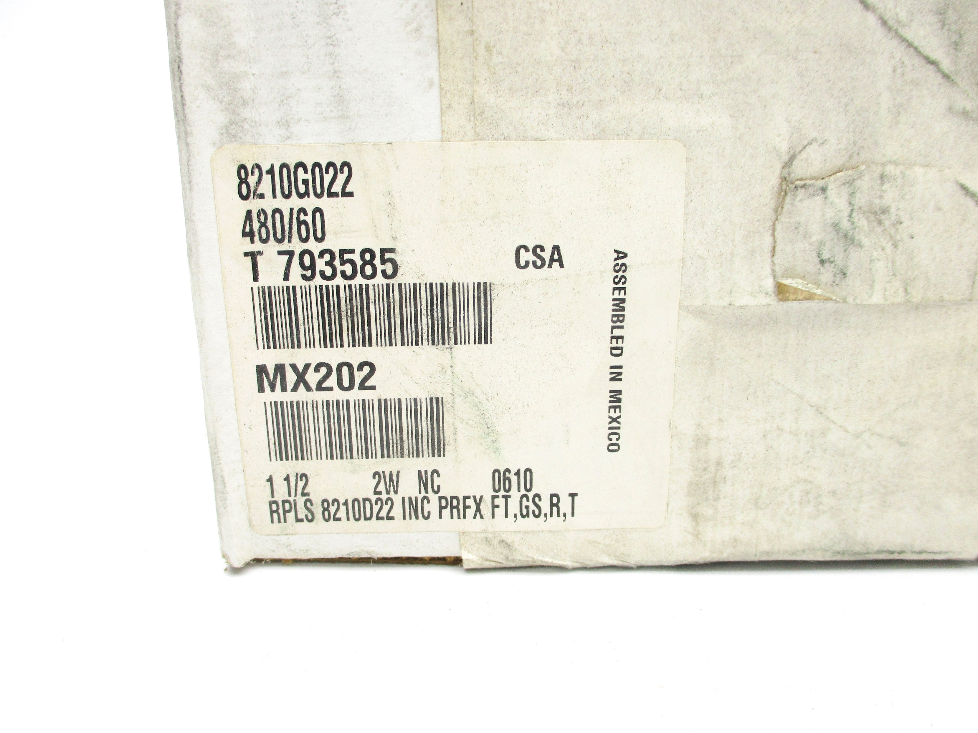 ASCO 8210G022 480V 1-1/2" NSFS