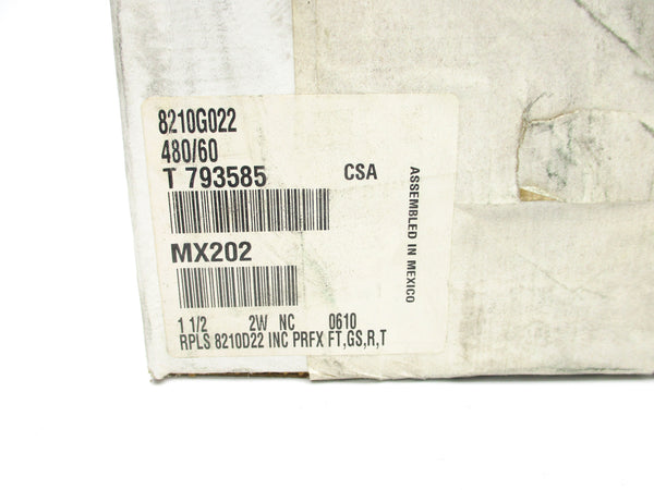 ASCO 8210G022 480V 1-1/2" NSFS