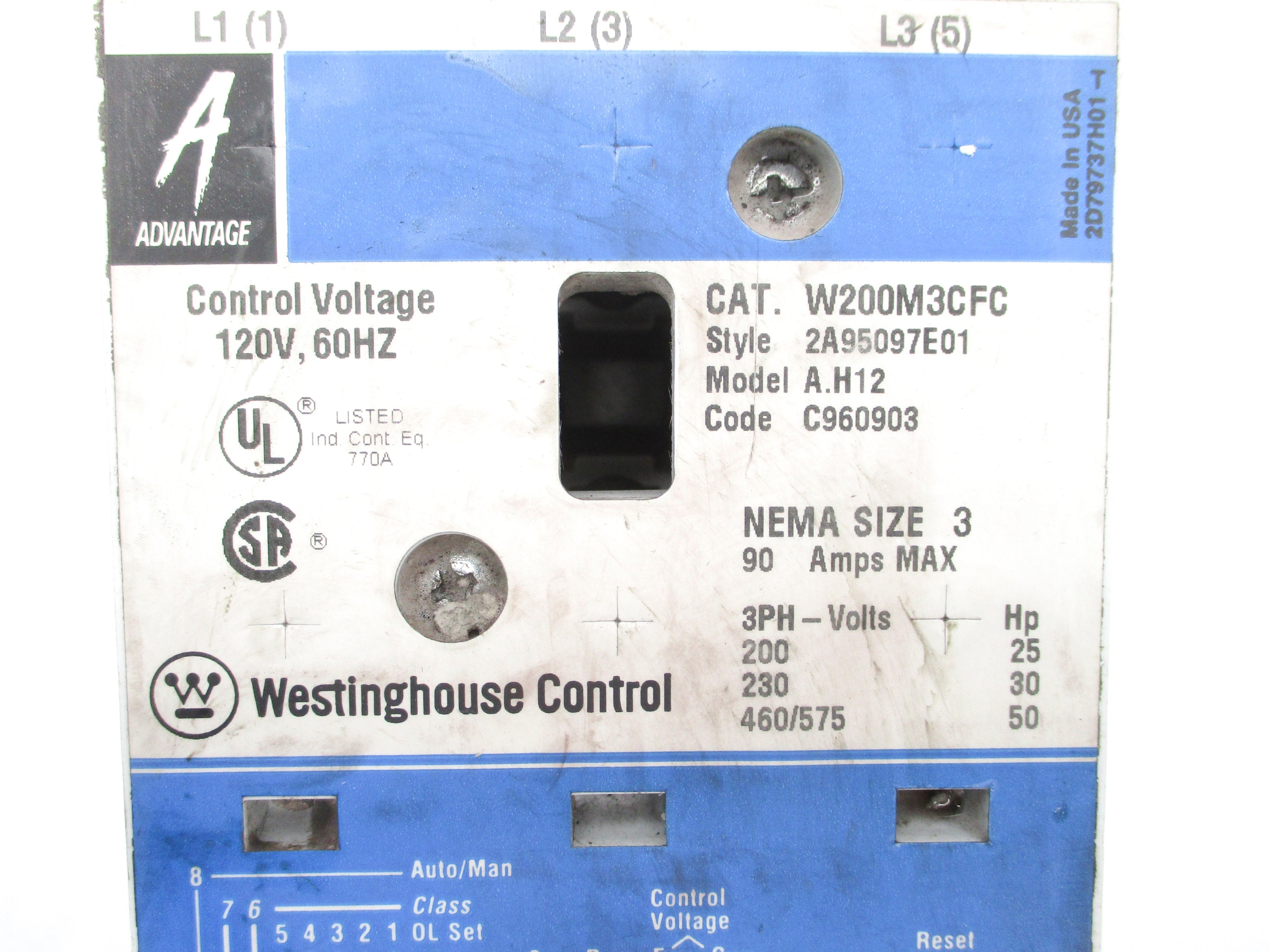 WESTINGHOUSE W200M3CFC UNMP