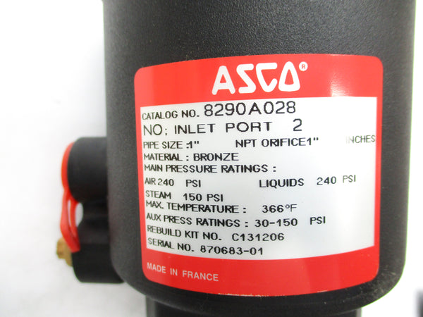 ASCO 8290A028 240PSI NSNP