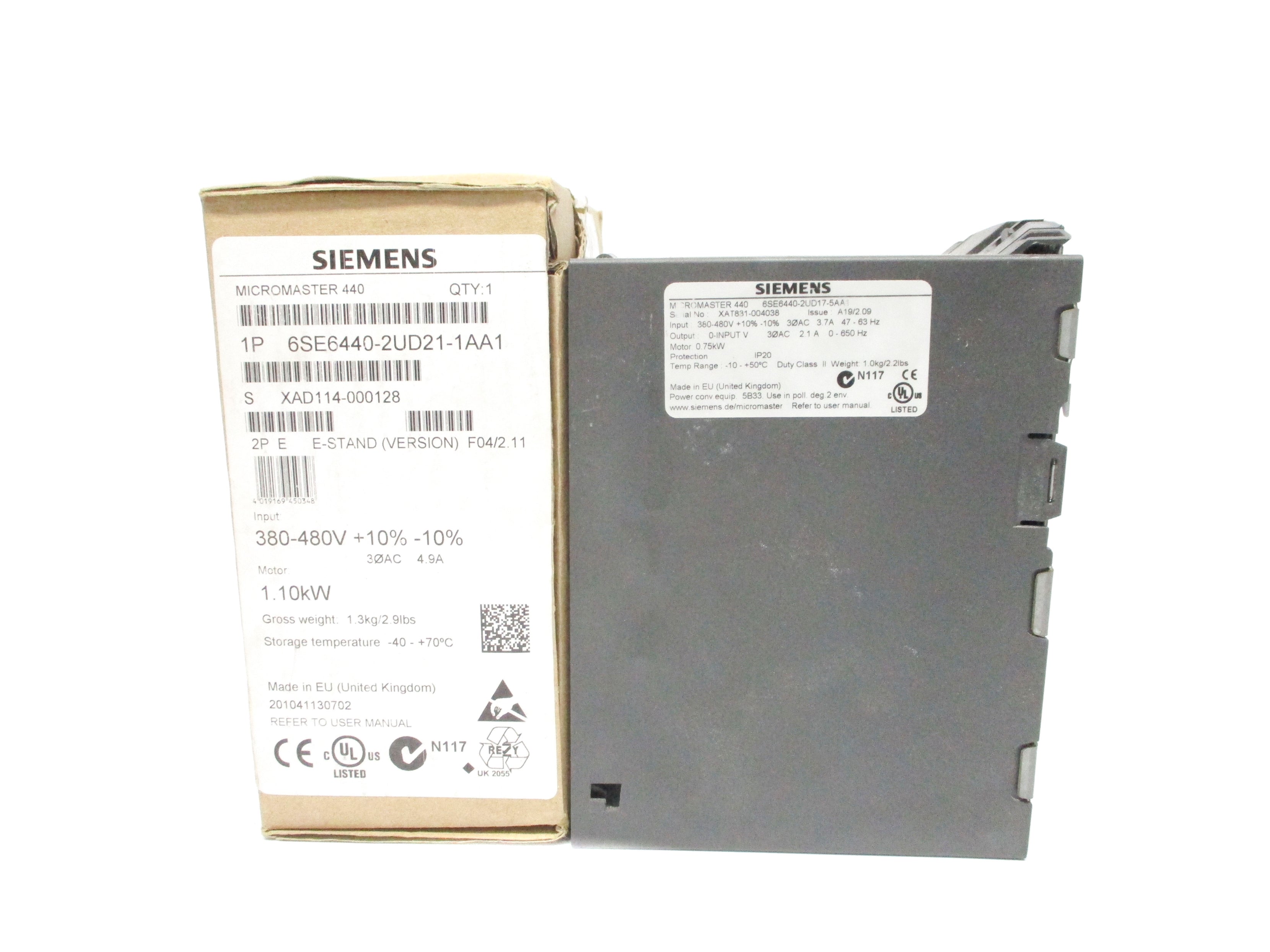 SIEMENS 6SE6440-2UD21-1AA1 NSMP