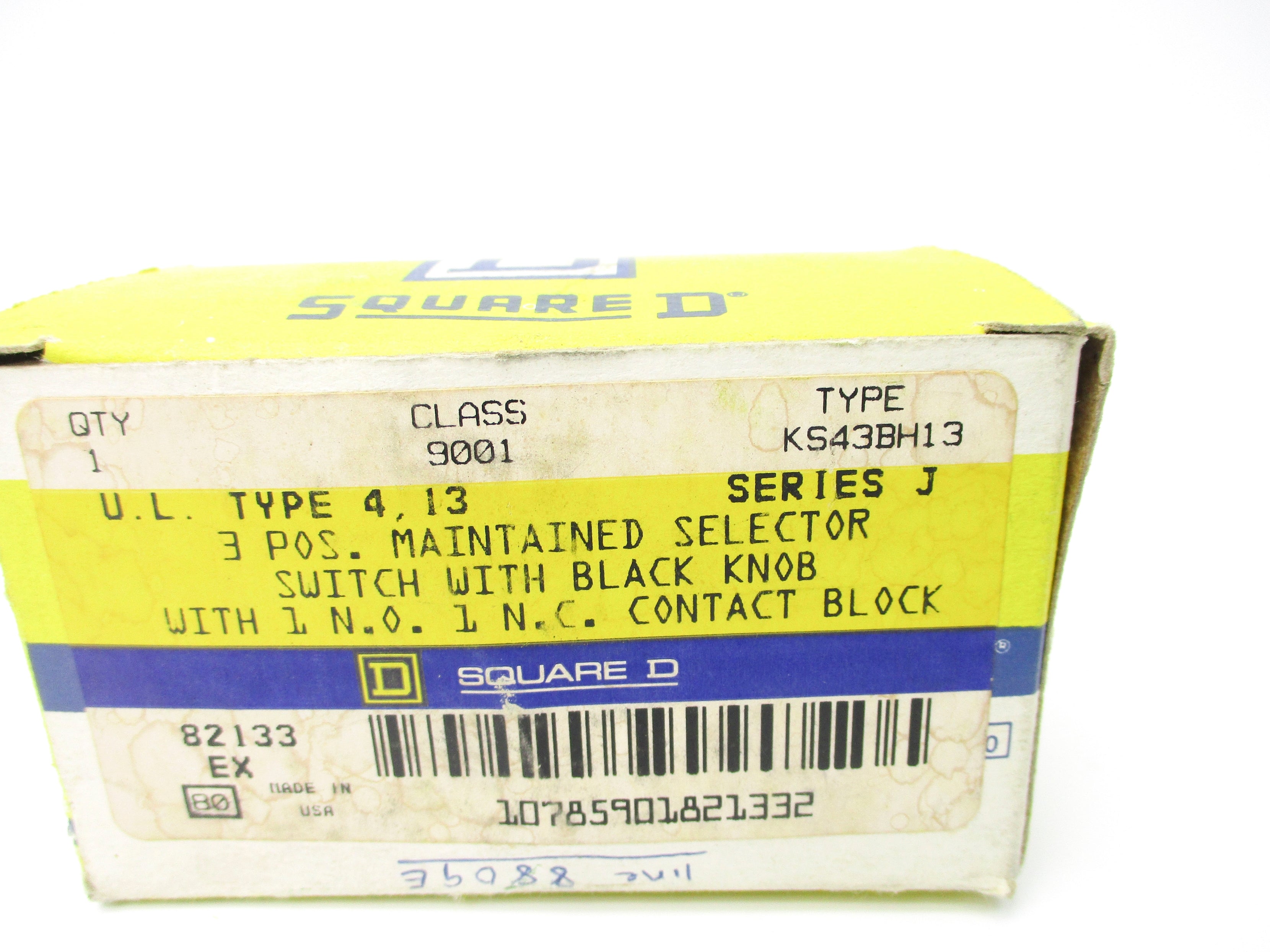SQUARE D 9001KS43BH13 SER. J NSMP