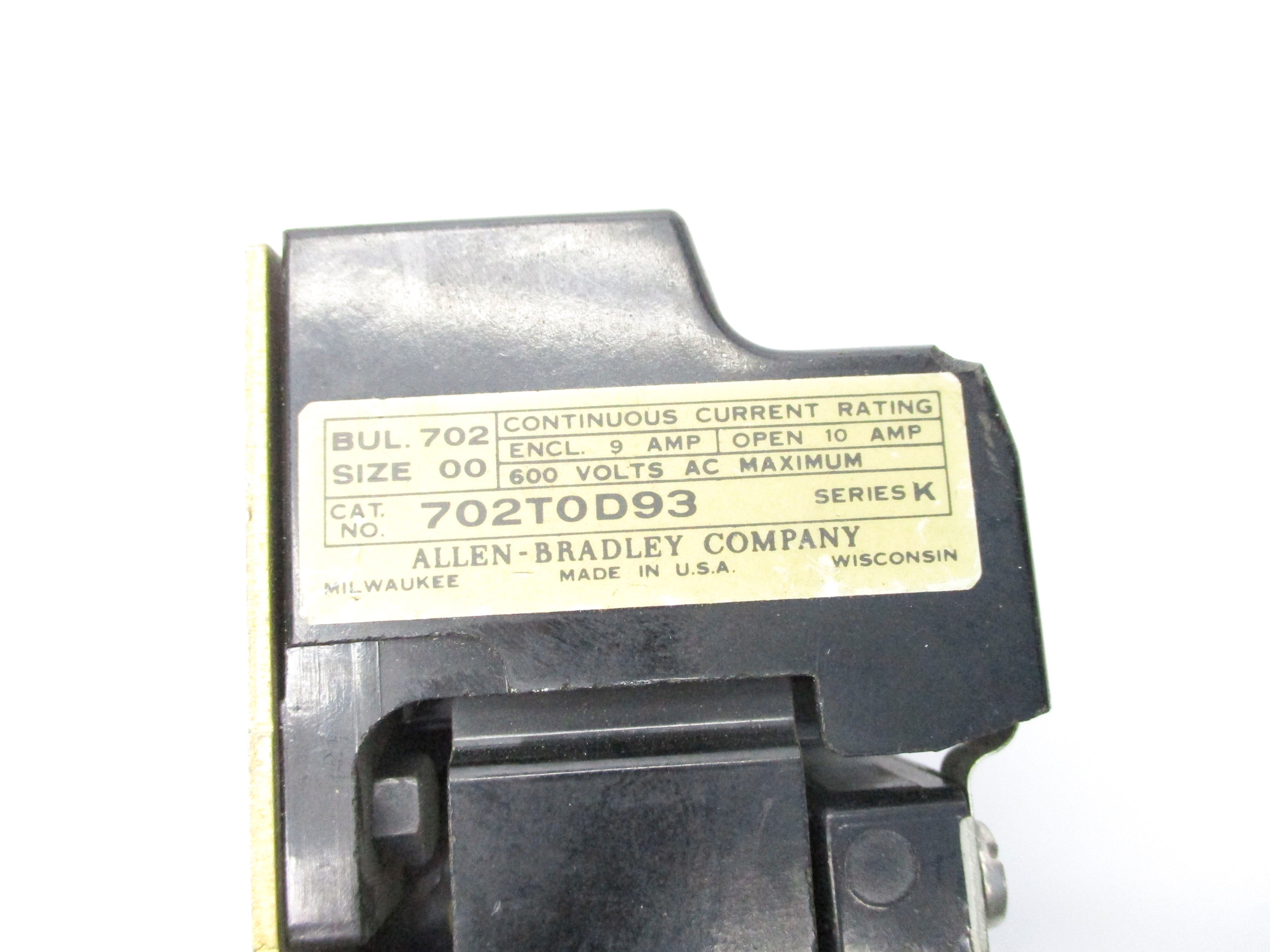 INDUSTRIAL SPARE PART 702-TOD93 SER. K 110/120V NSNP