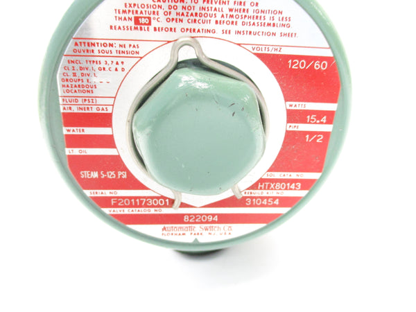 ASCO 822094 120V 125PSI 1/2" NSNP