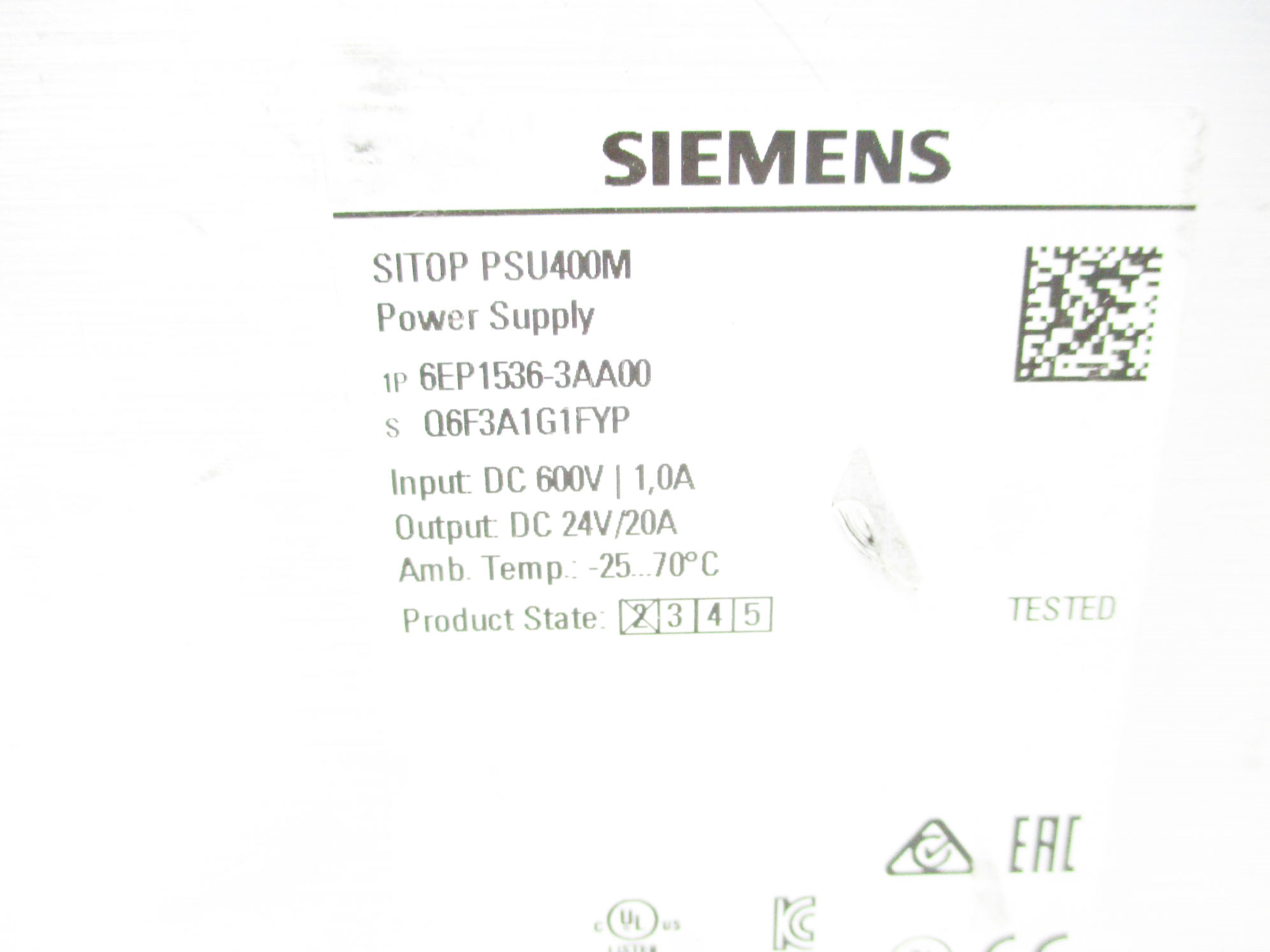 SIEMENS 6EP1536-3AA00 UNMP