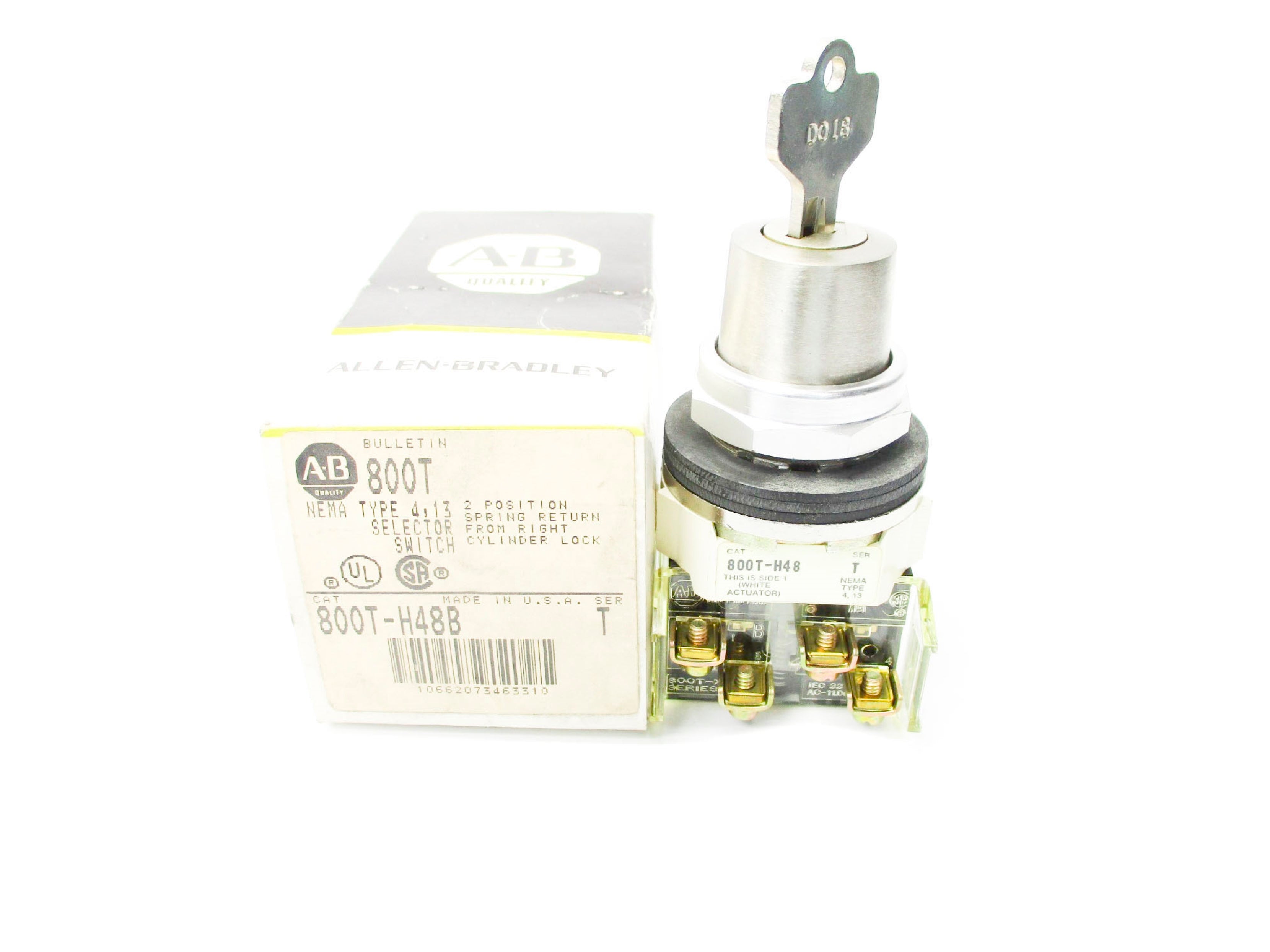 ALLEN BRADLEY 800T-H48B SER. T (BK/YL) NSMP