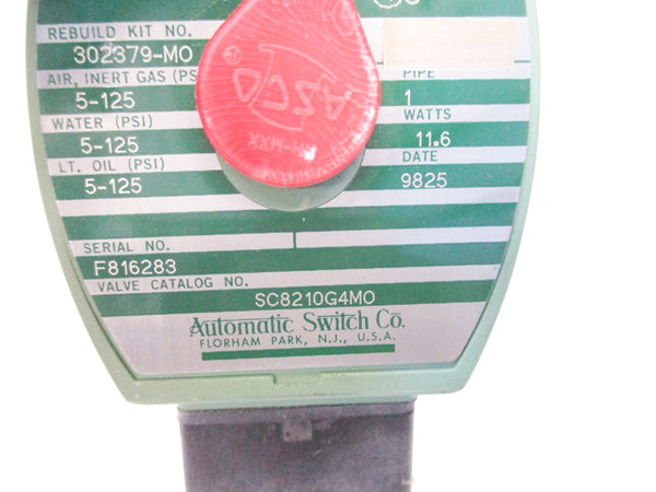 ASCO SC8210G4MO 24/DC 125PSI NSNP