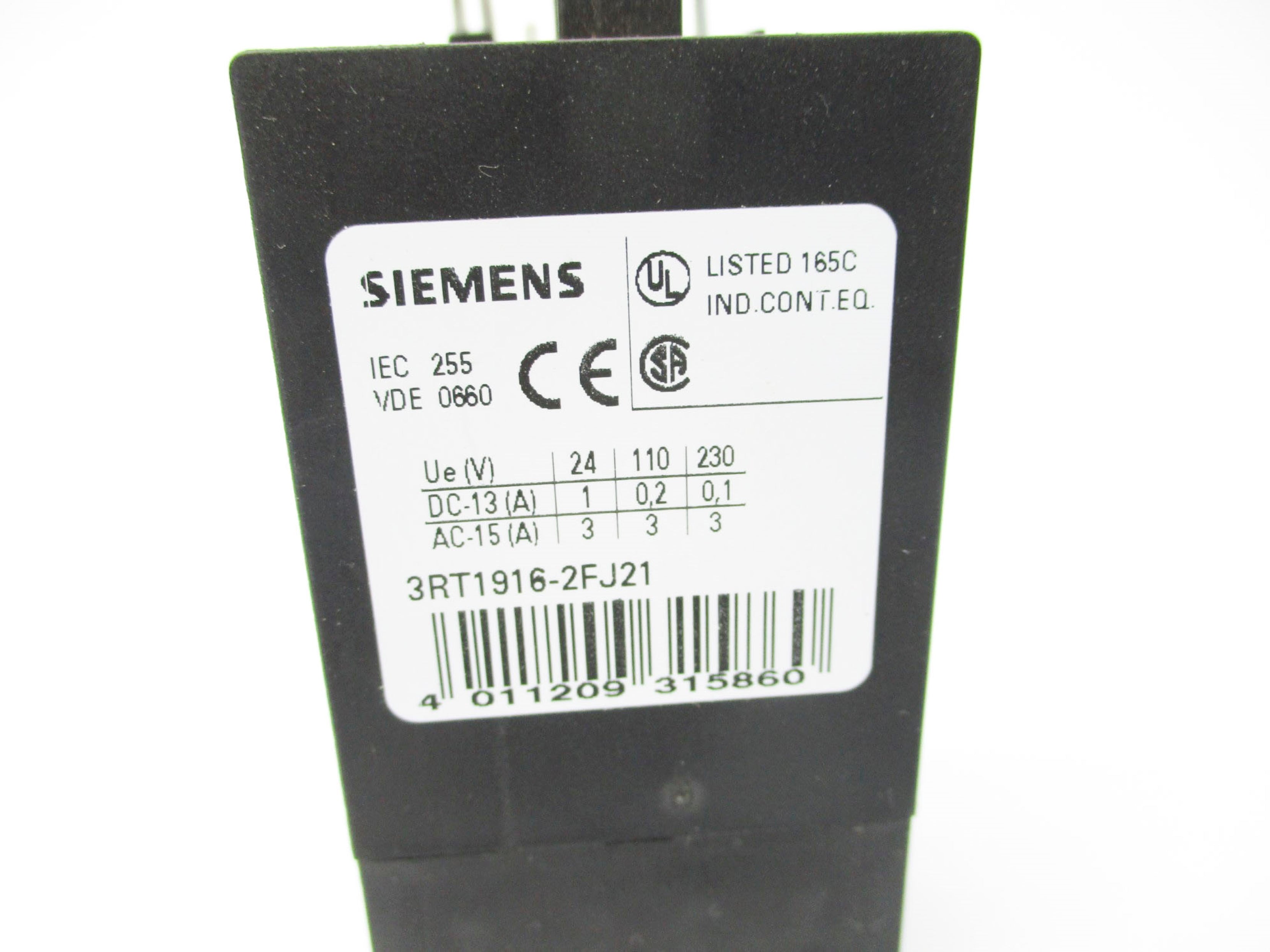 SIEMENS 3RT1916-2FJ21 NSNP