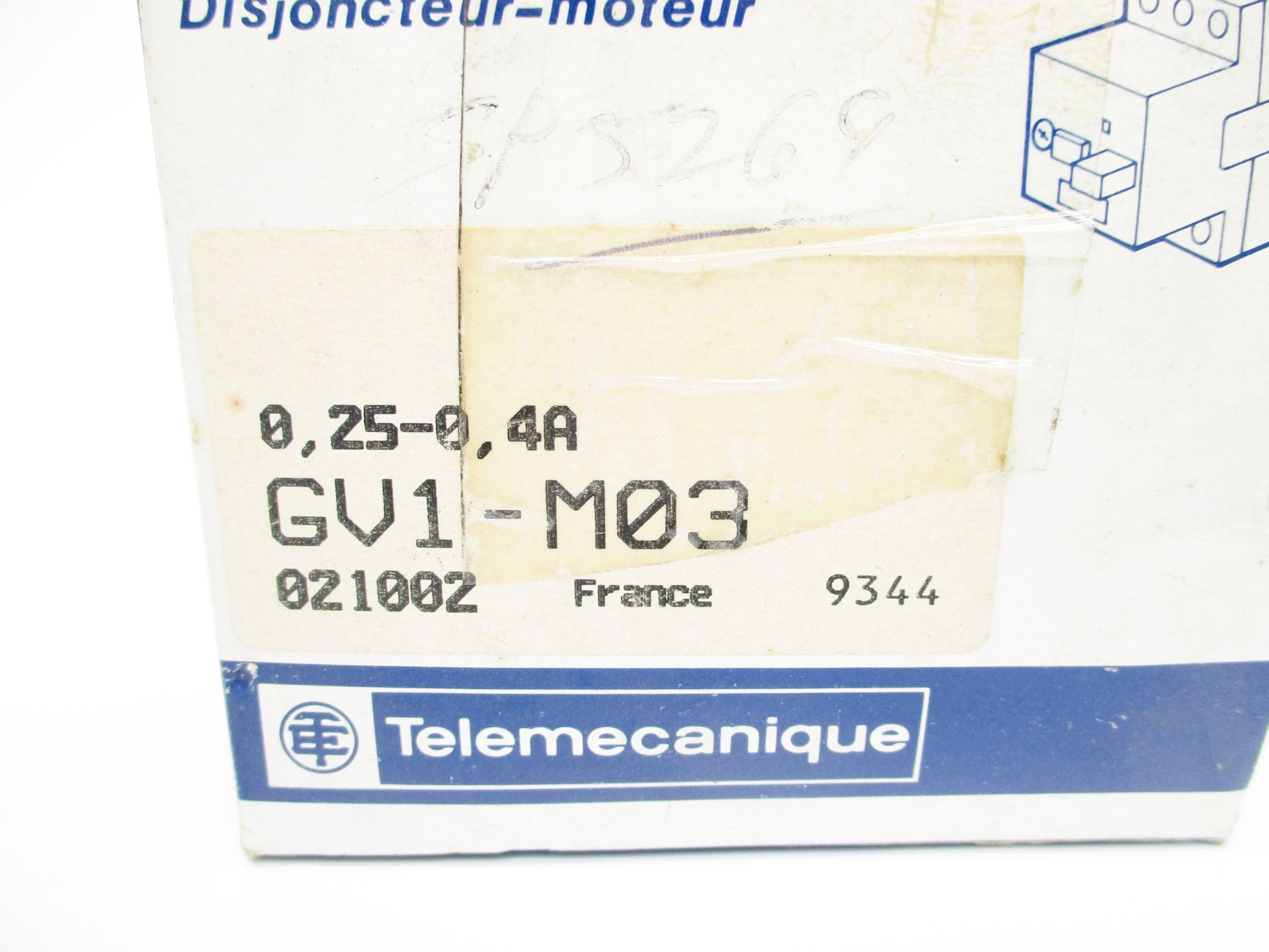 TELEMECANIQUE GV1-M03 0.25-0.4A NSMP