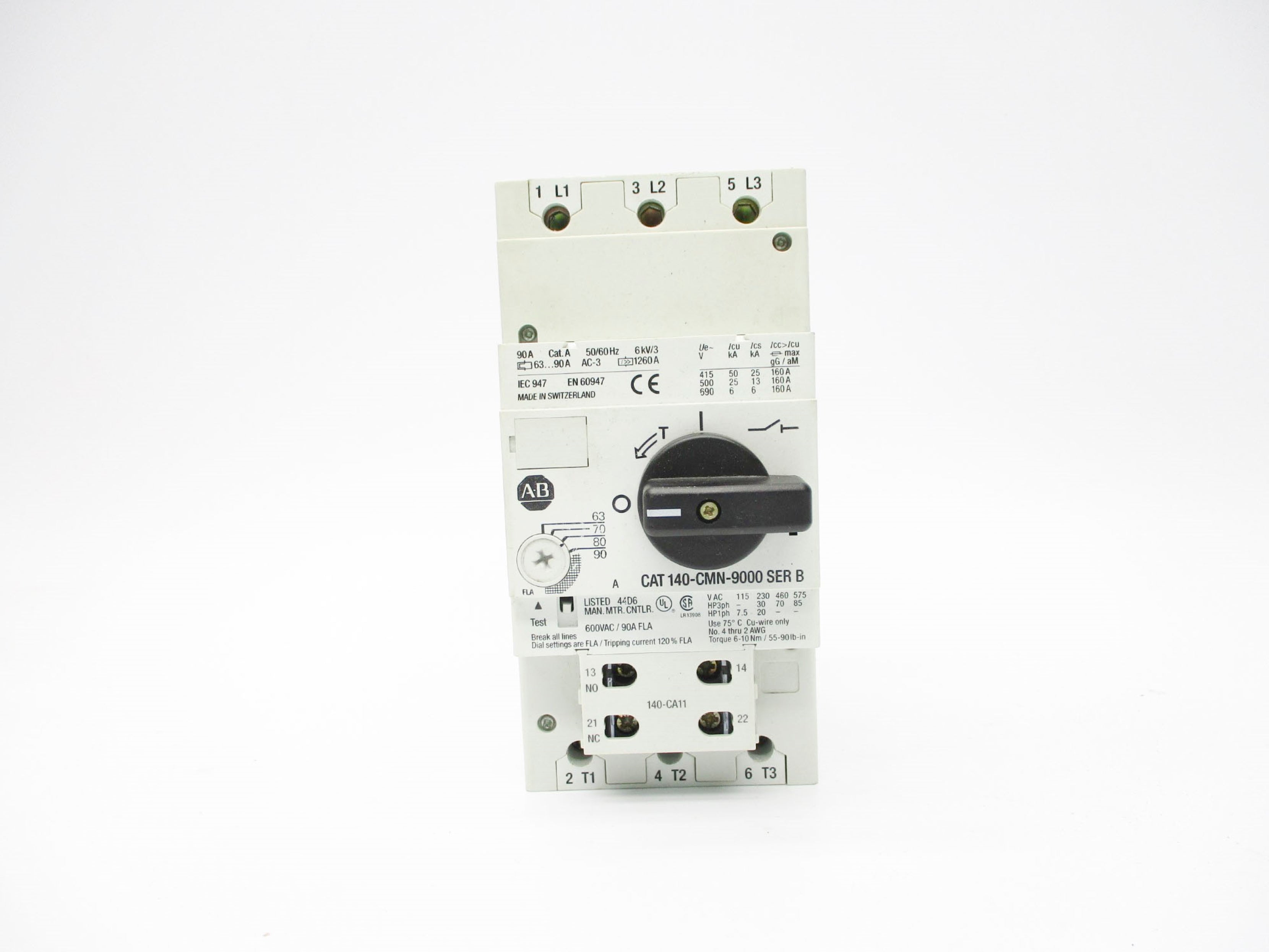 ALLEN BRADLEY 140-CMN-9000 SER. B 63-90A NSNP