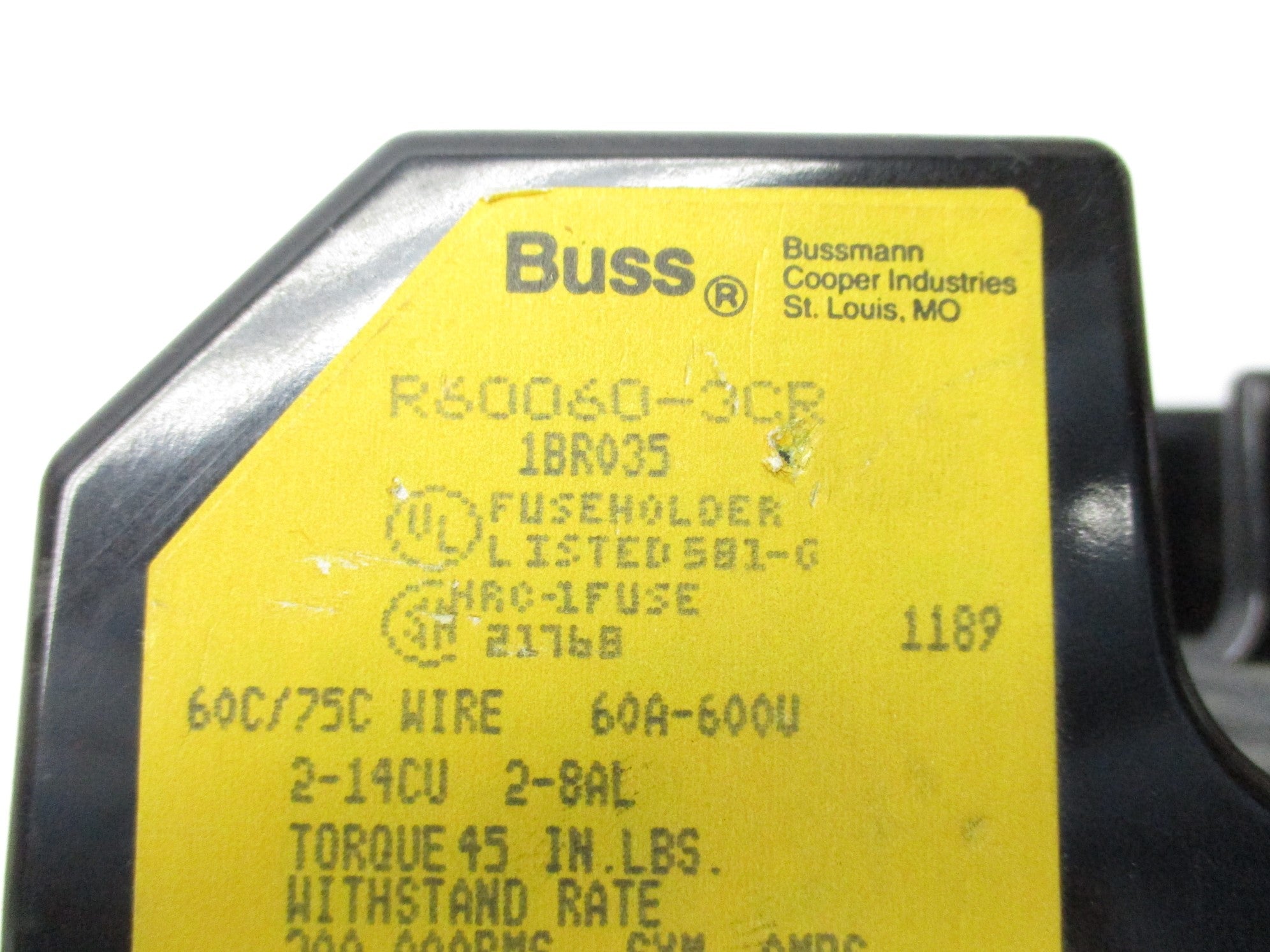 BUSSMANN R60060-3CR UNMP