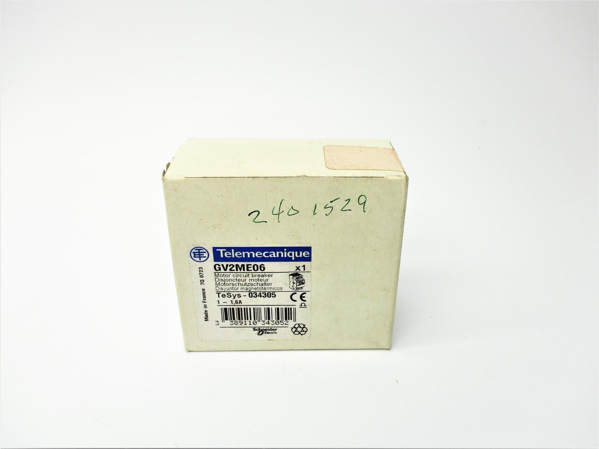 TELEMECANIQUE GV2ME06 690V 1.6A NSFS