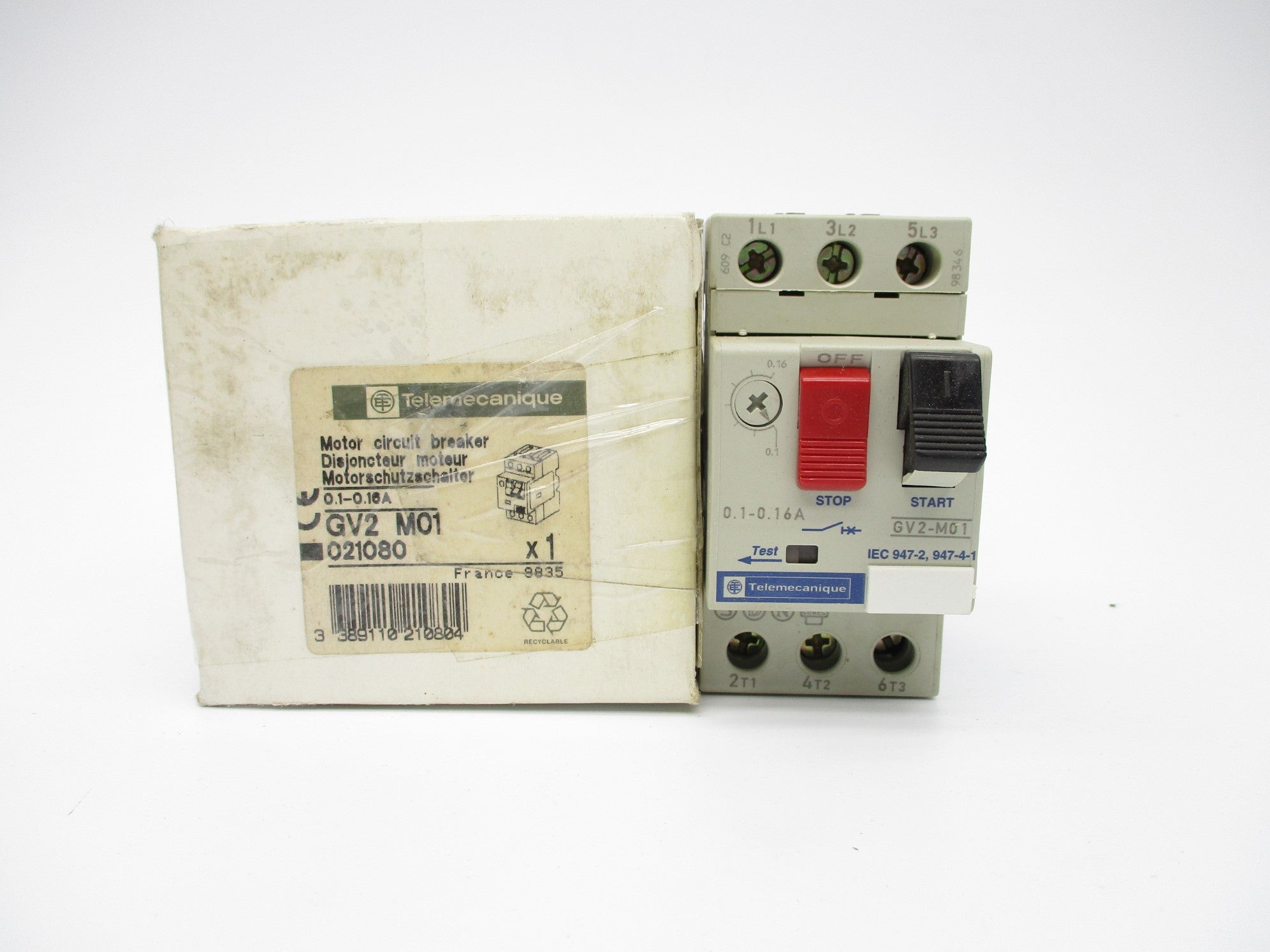 TELEMECANIQUE GV2M01 0.1-0.16A NSMP