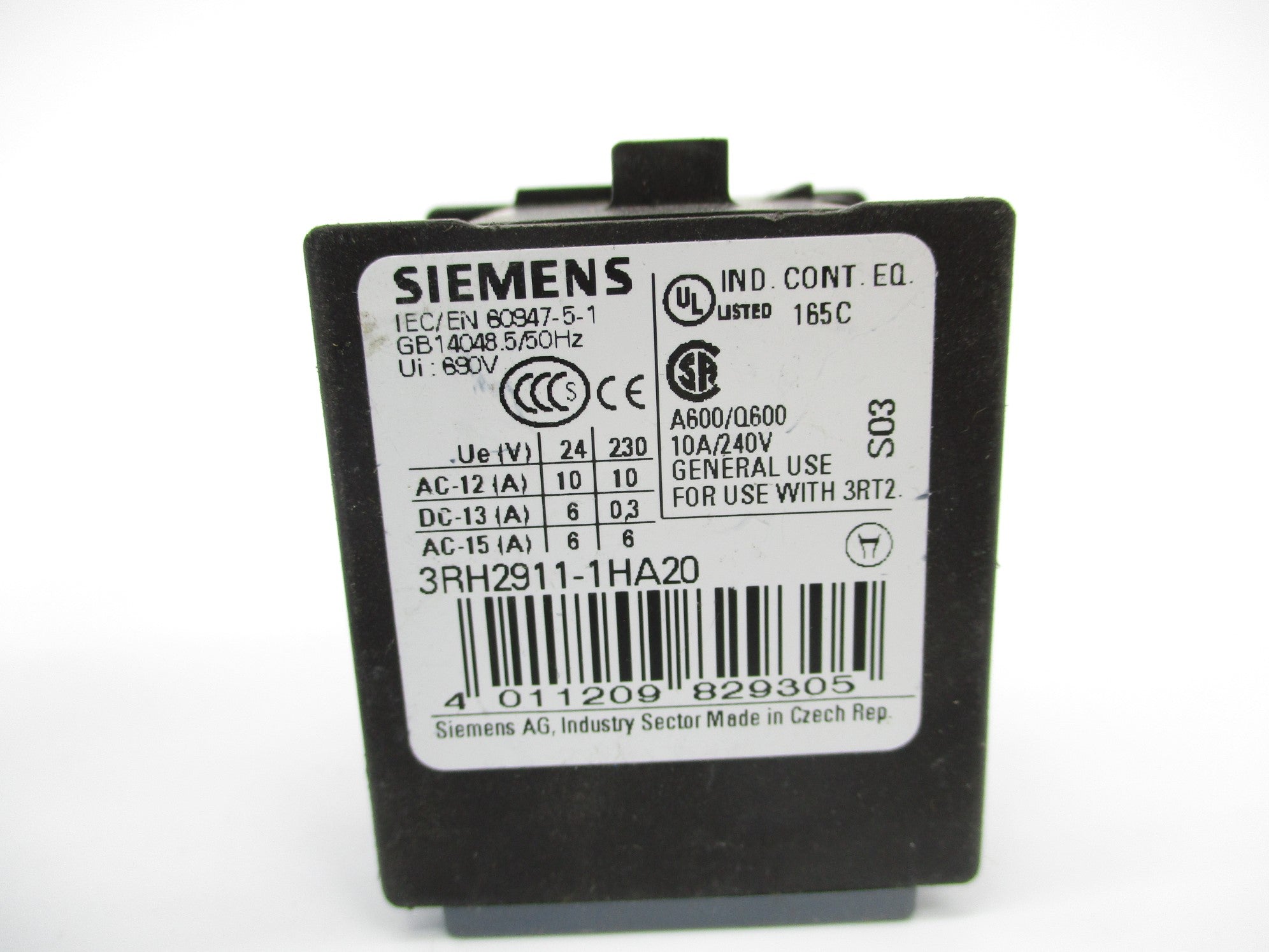 SIEMENS 3RH2911-1HA20 NSNP