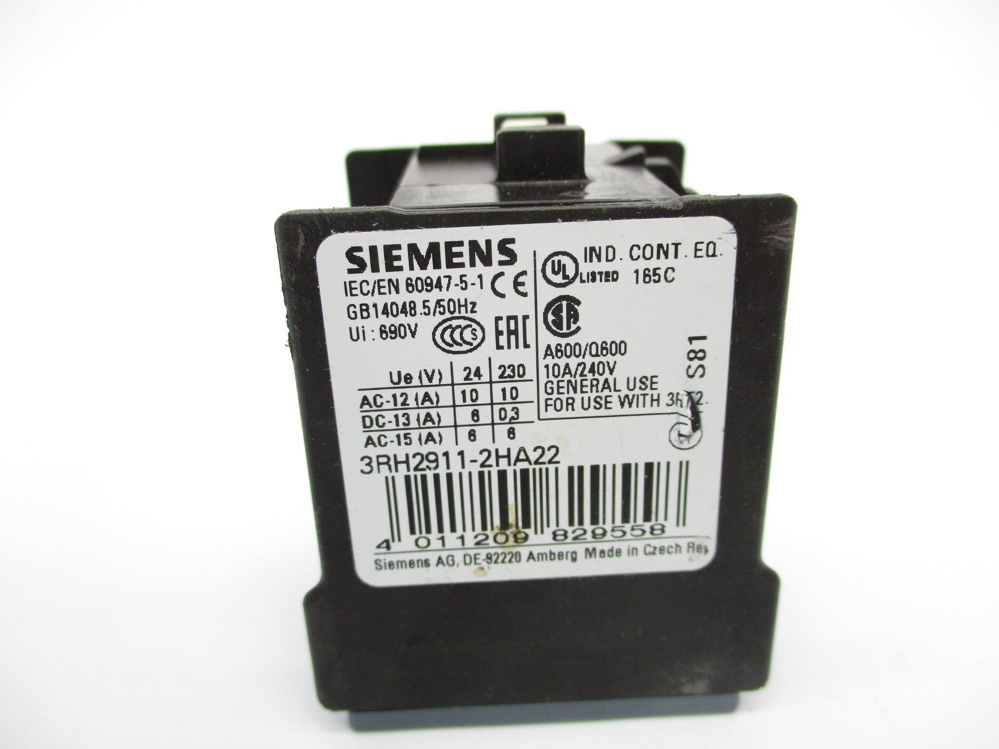 SIEMENS 3RH2911-2HA22 NSNP