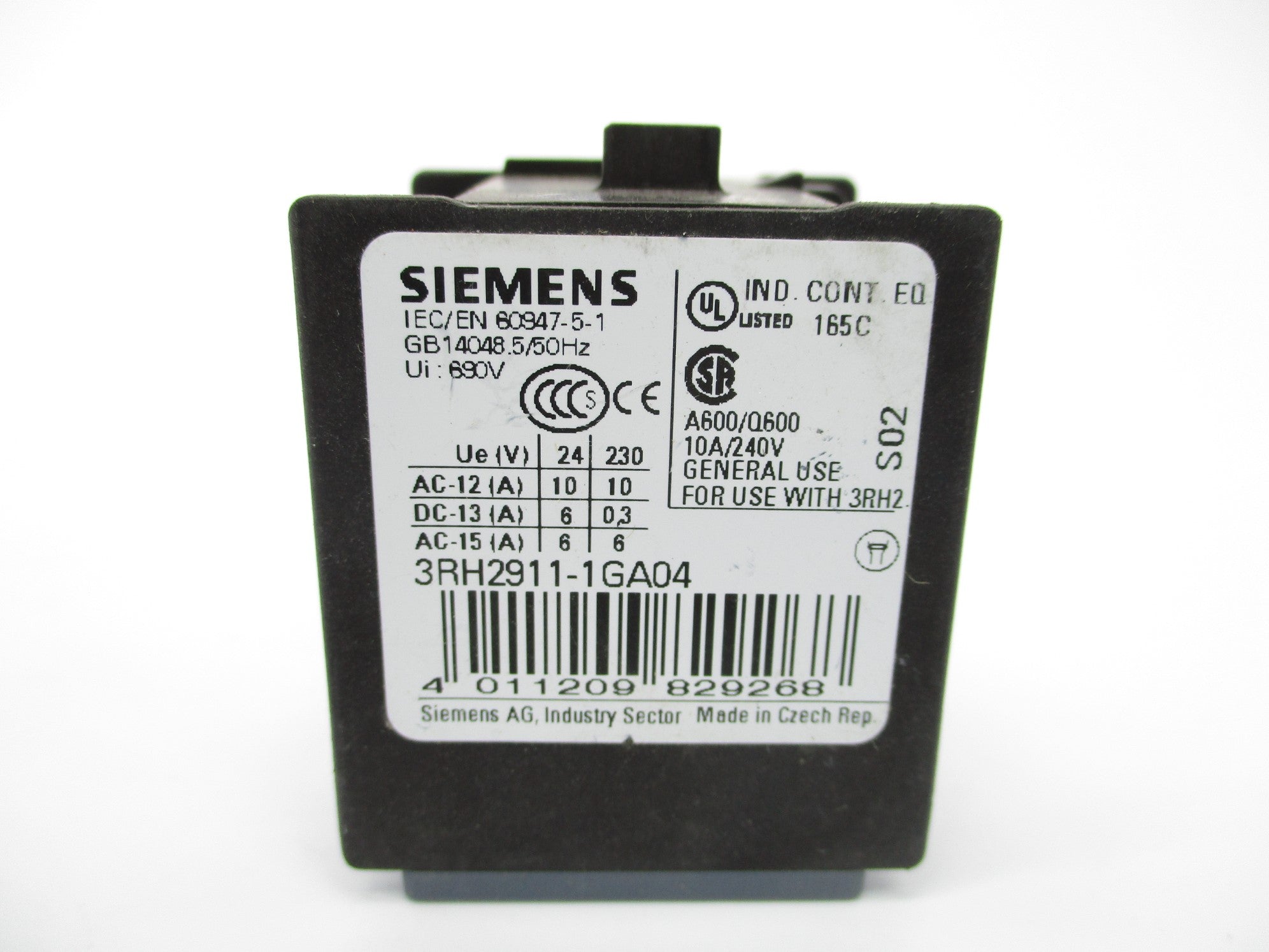 SIEMENS 3RH2911-1GA04 NSNP