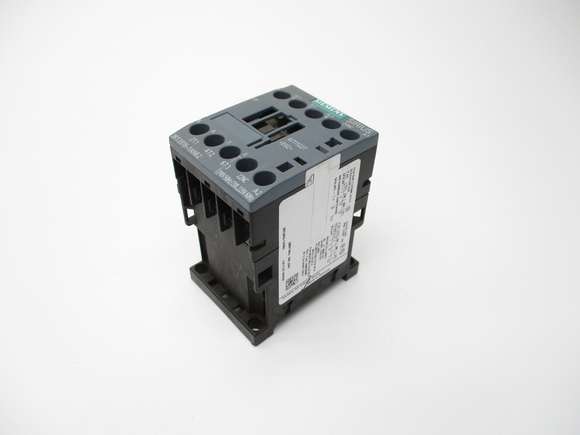 SIEMENS 3RT2016-1AN62 200/220V NSNP