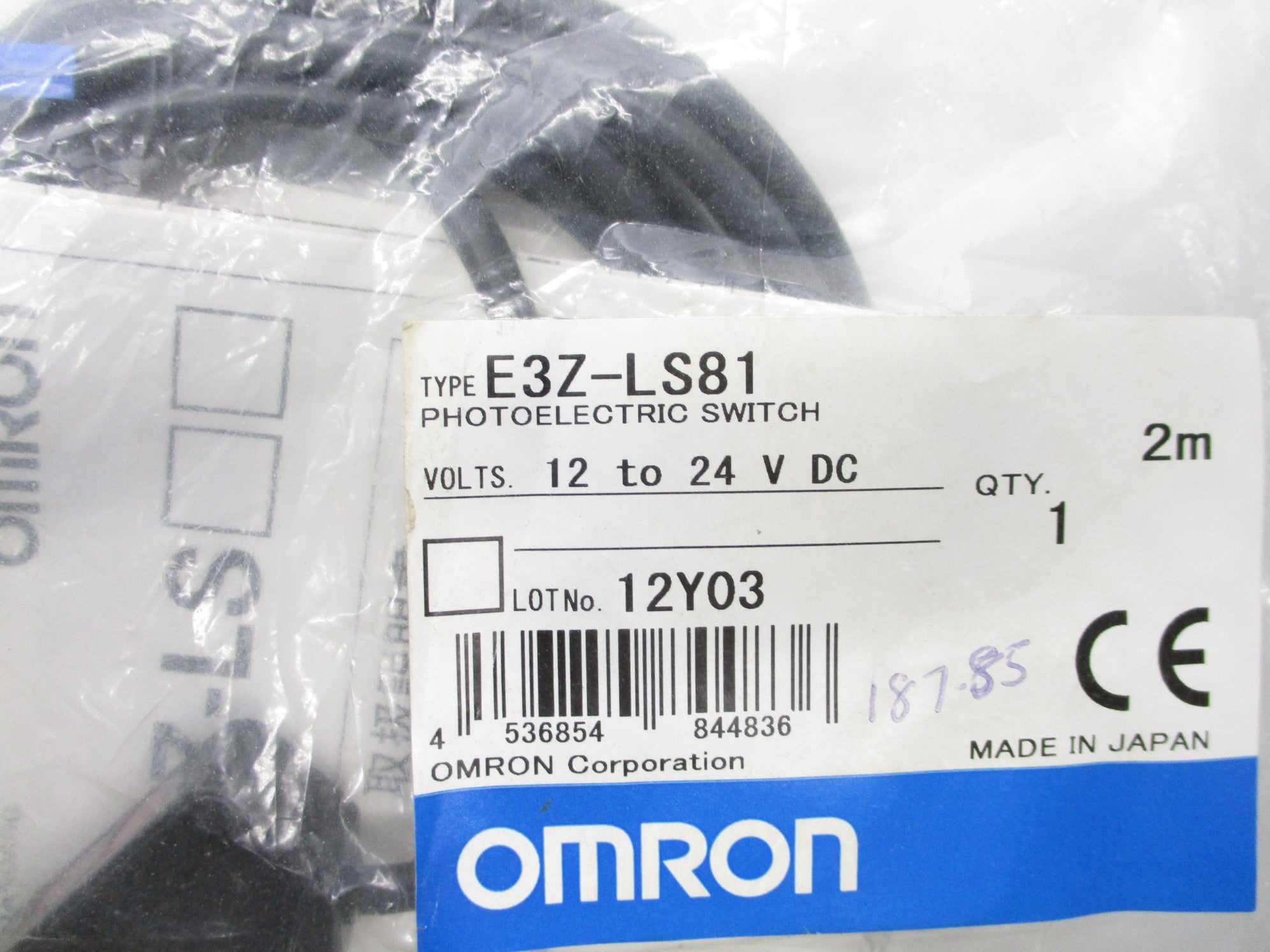 OMRON E3Z-LS81 12-24VDC 2M NSMP